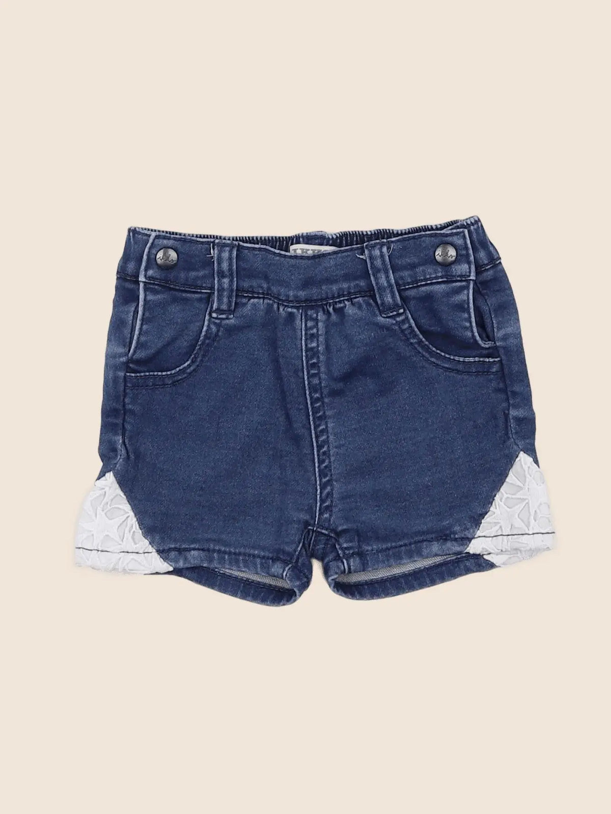 IKKS - short bleu - 12 mois