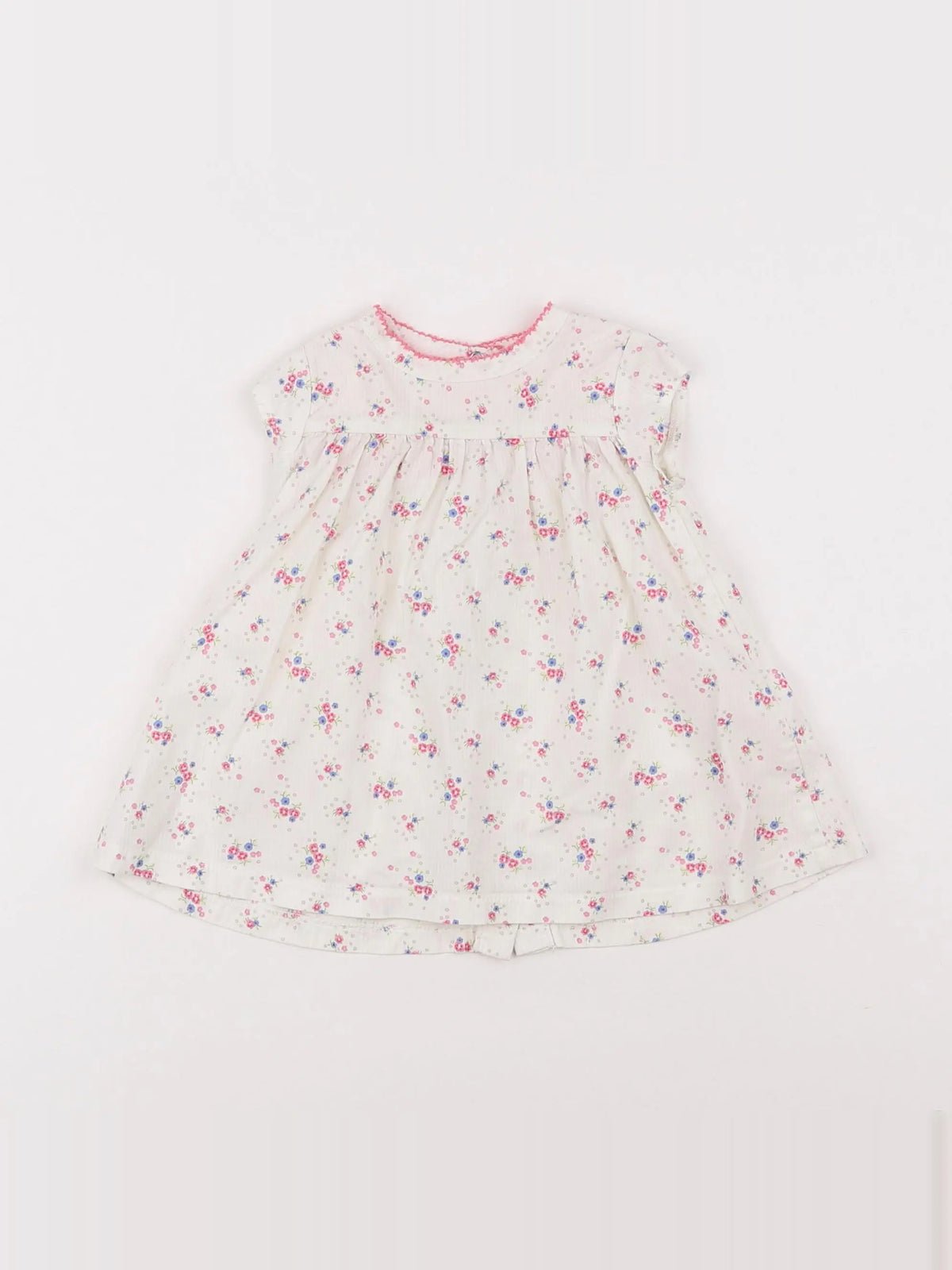 Petit Bateau - robe blanc - 3 mois