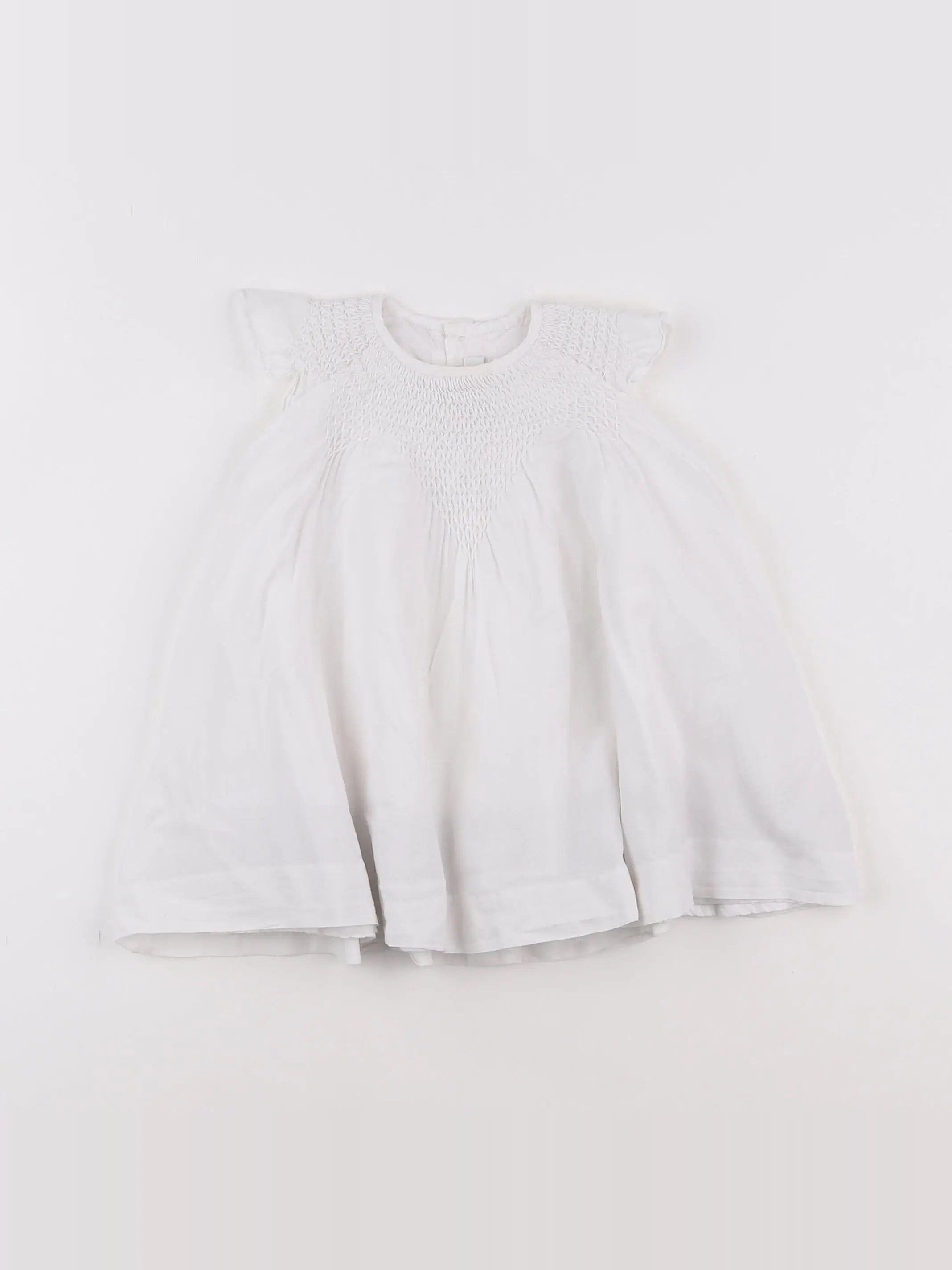 Natalys - robe blanc - 6 mois