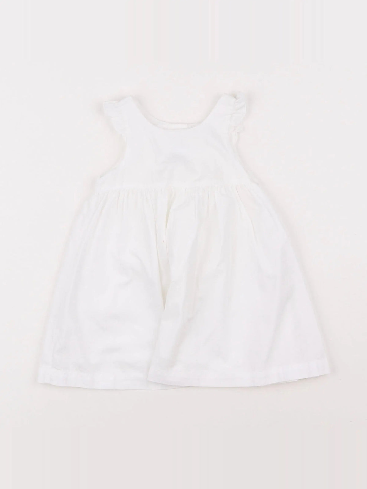Petit Bateau - robe blanc - 3 mois