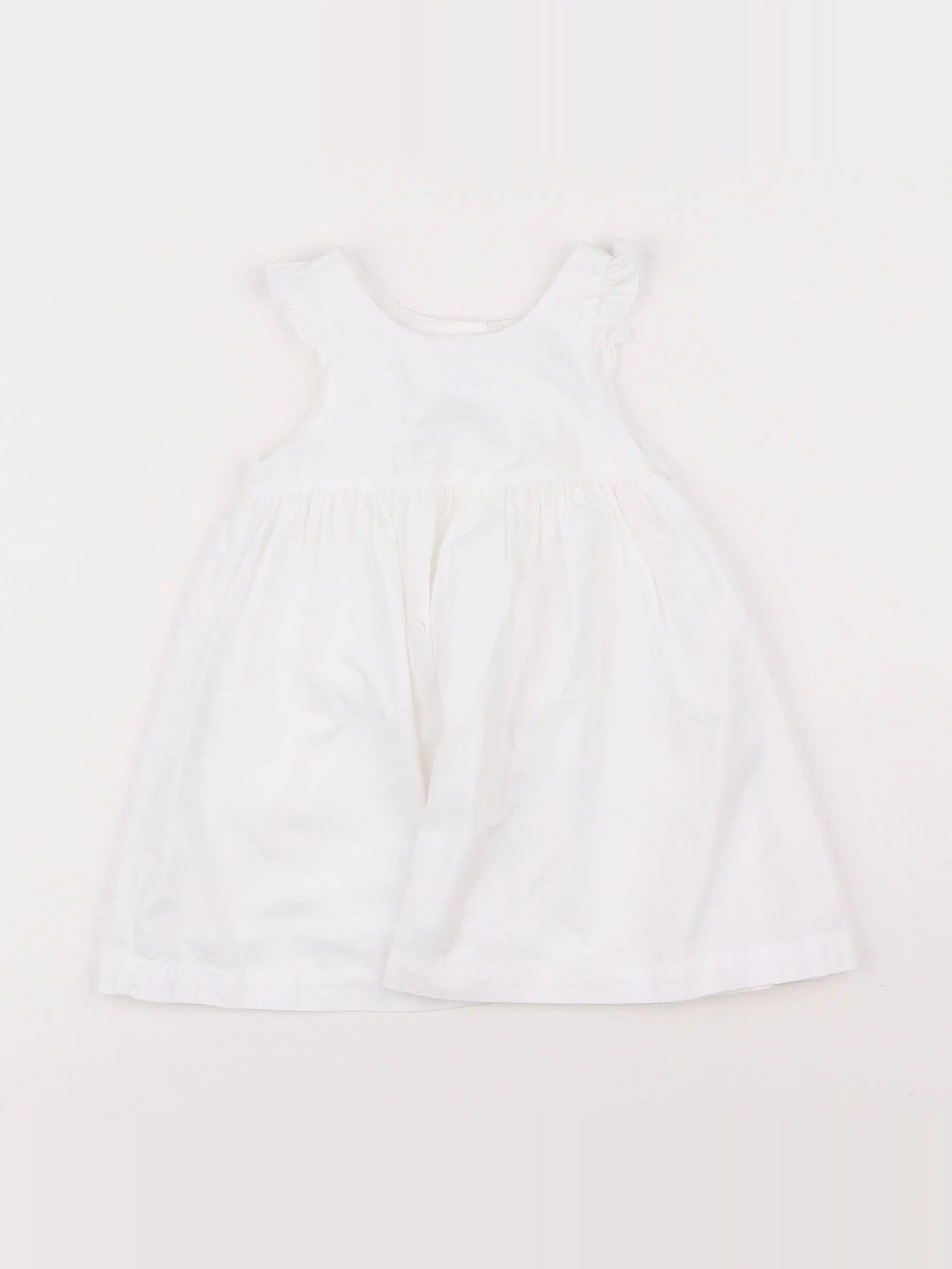 Petit Bateau - robe blanc - 3 mois