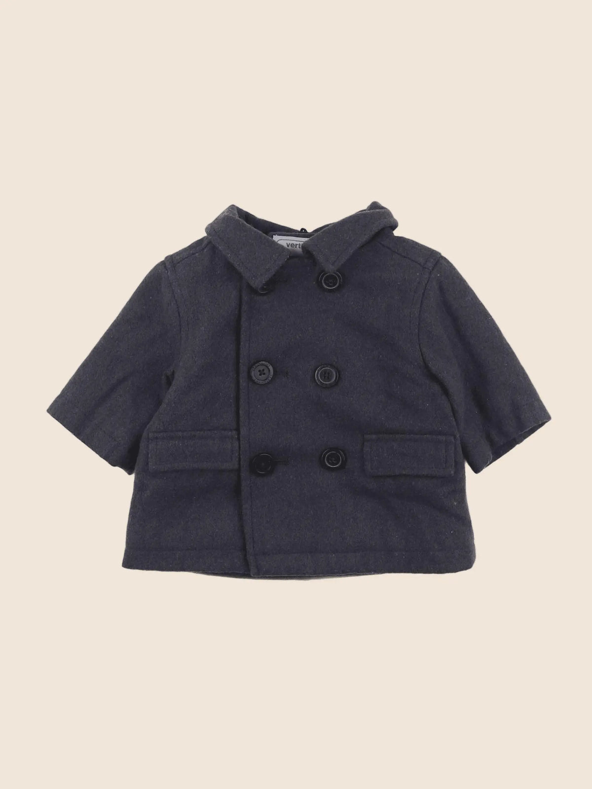 Vertbaudet - manteau gris - 3 mois
