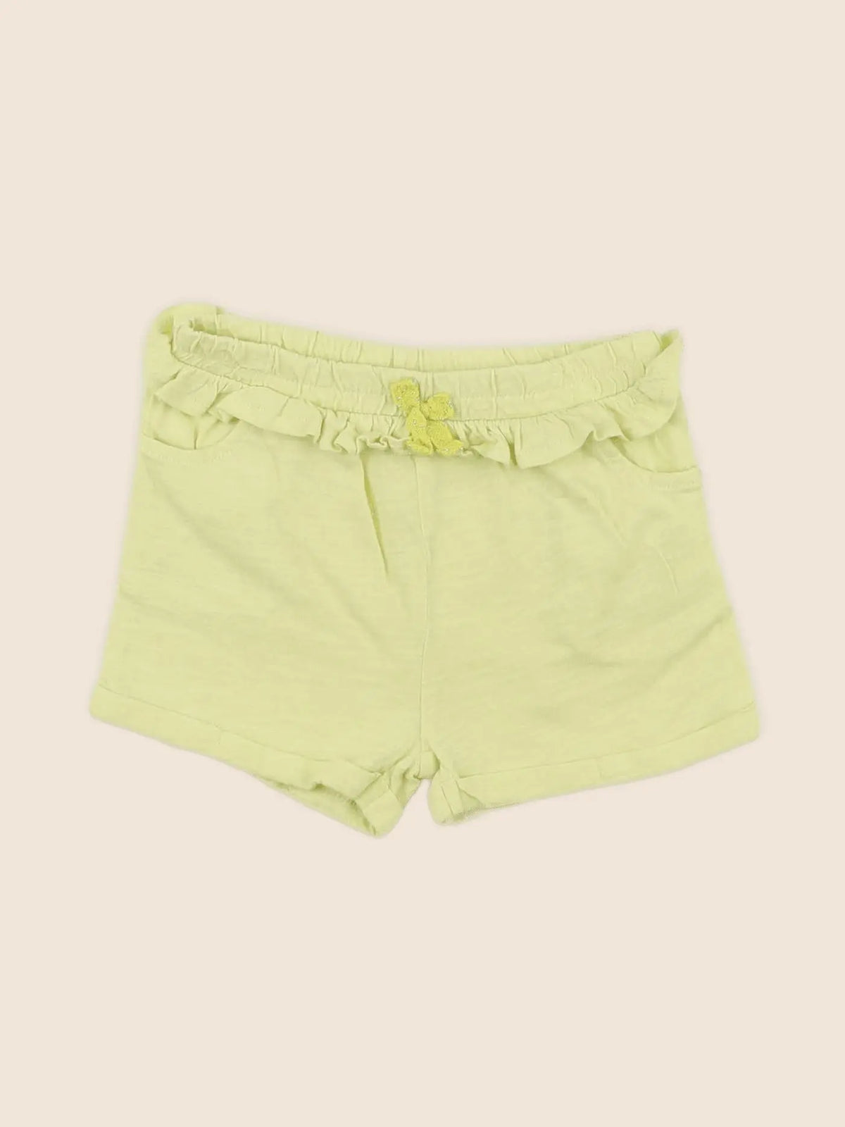 Tape à l'oeil - short jaune - 6 mois
