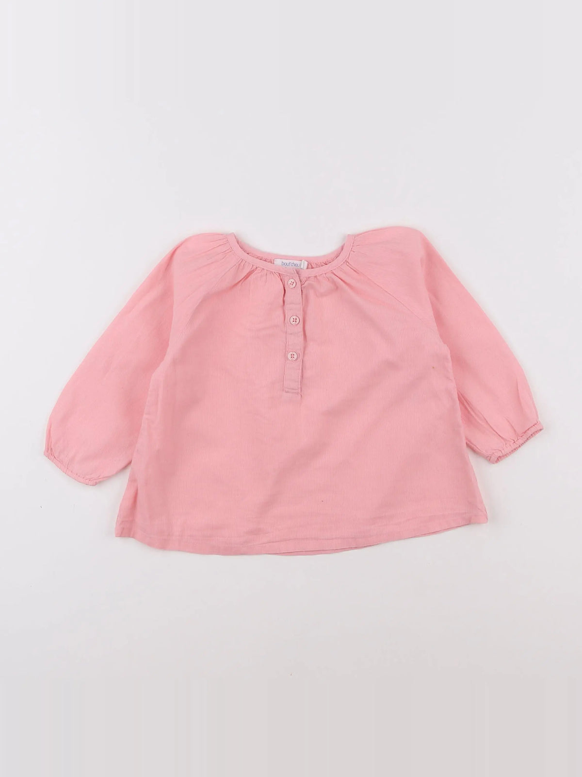 Boutchou - blouse rose - 12 mois
