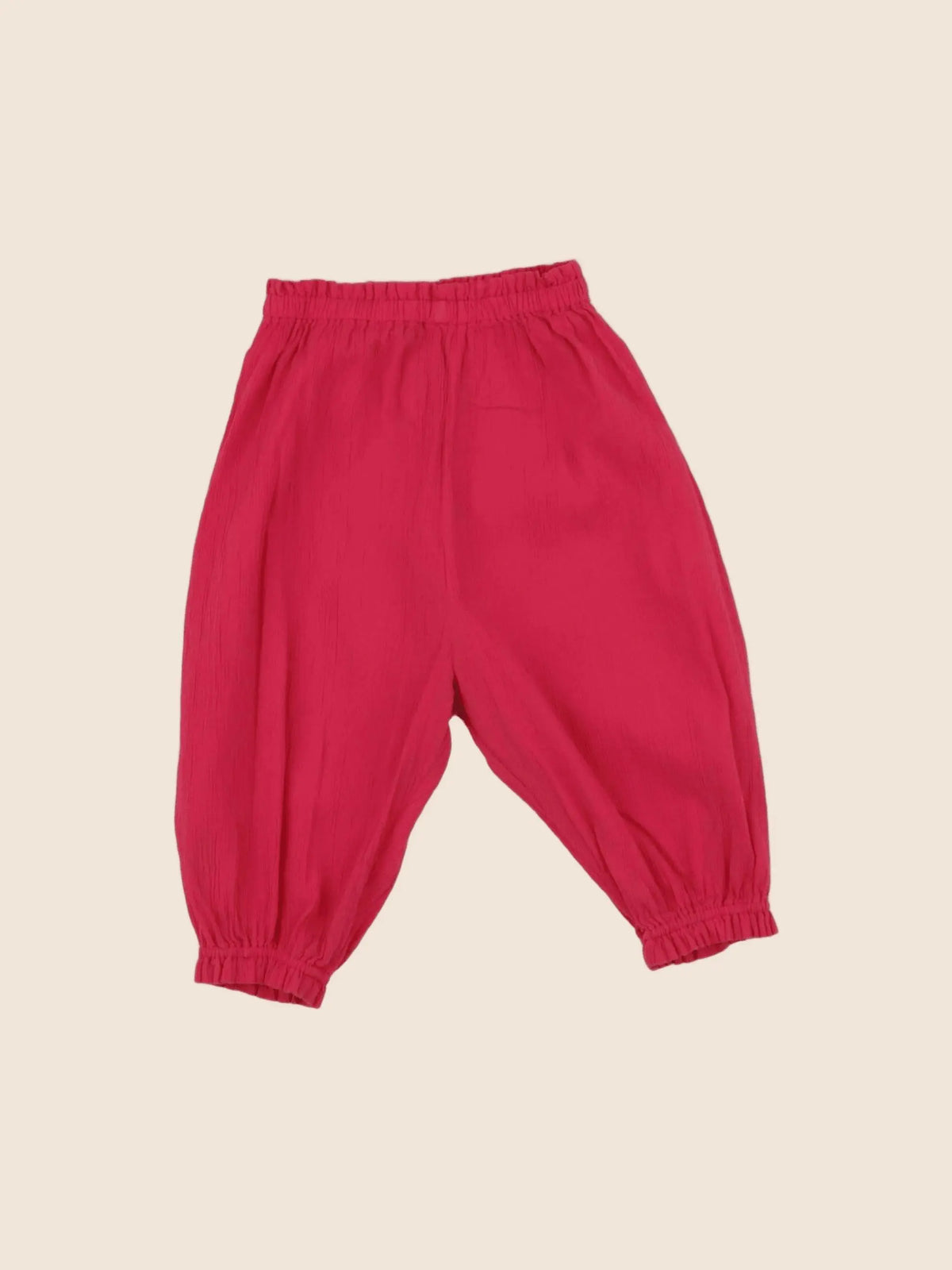 Bonton - pantalon rouge - 6 mois