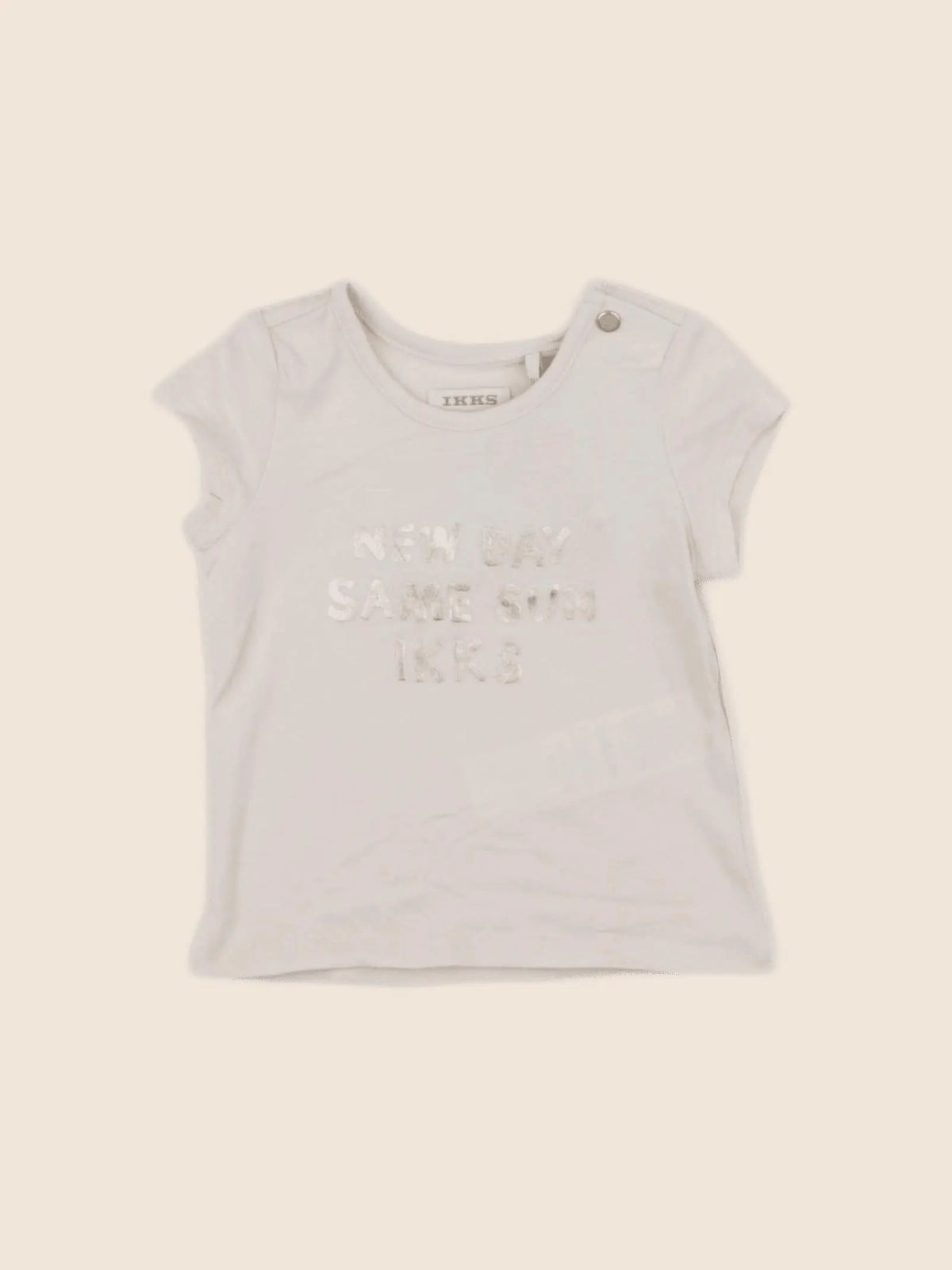 IKKS - tee-shirt rose, or - 6 mois