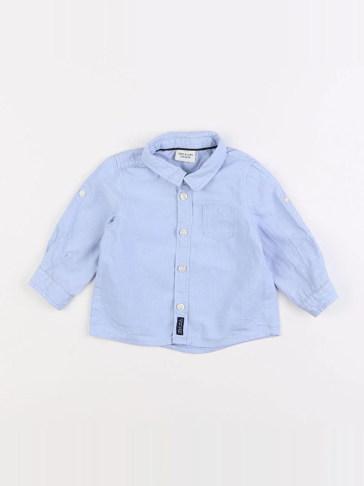 Tape à l'oeil - chemise bleu - 6 mois