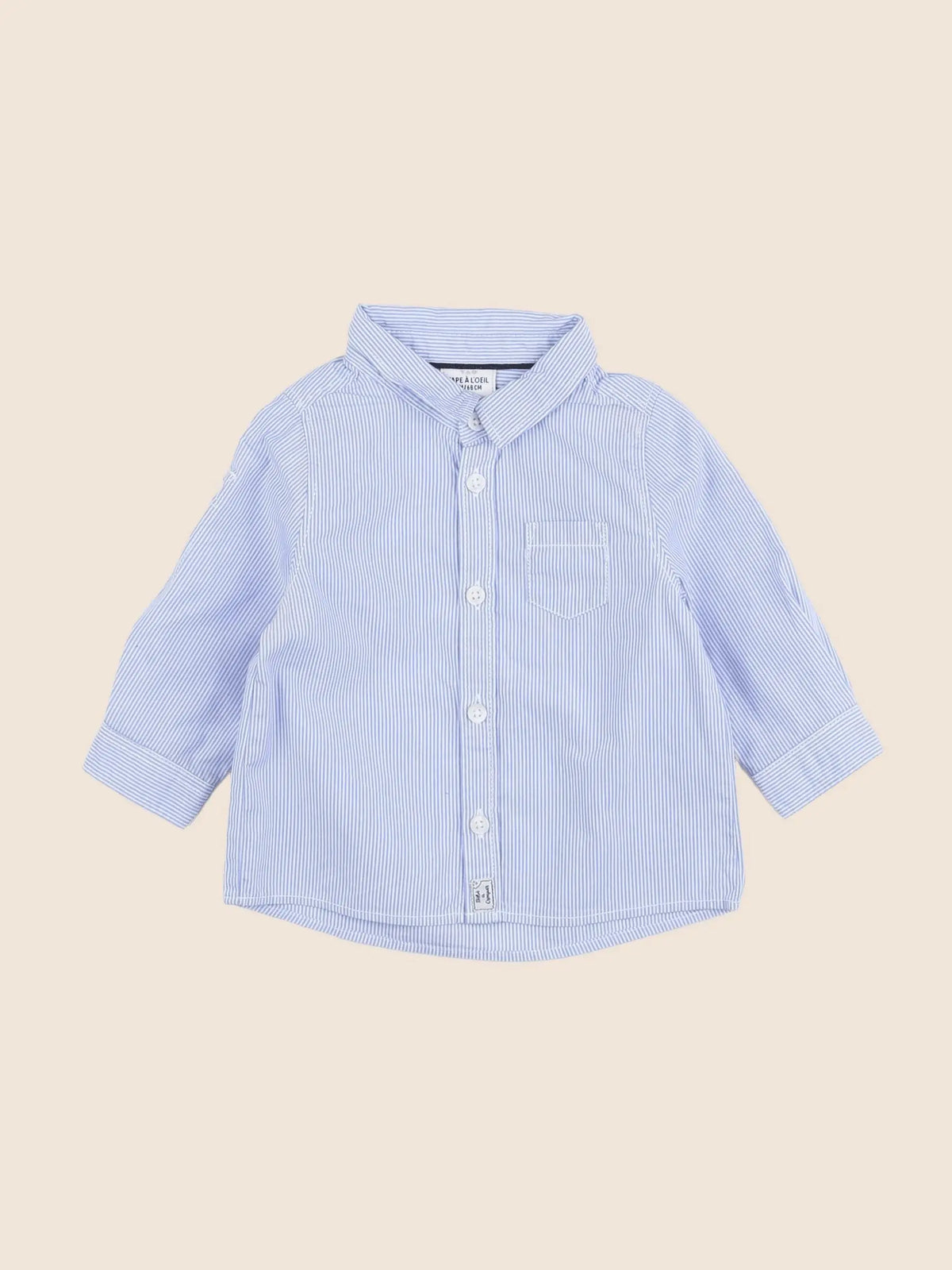 Tape à l'oeil - chemise bleu - 6 mois