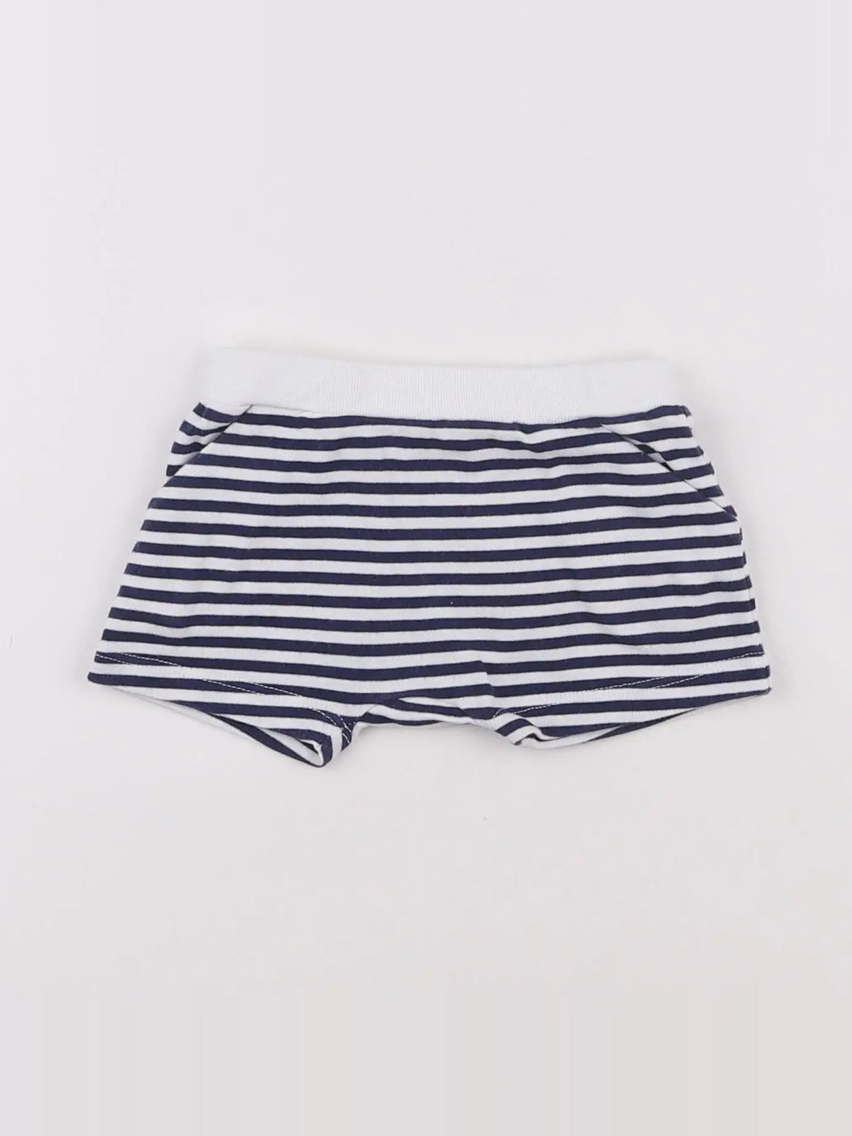 Jacadi - short blanc, bleu - 3 mois