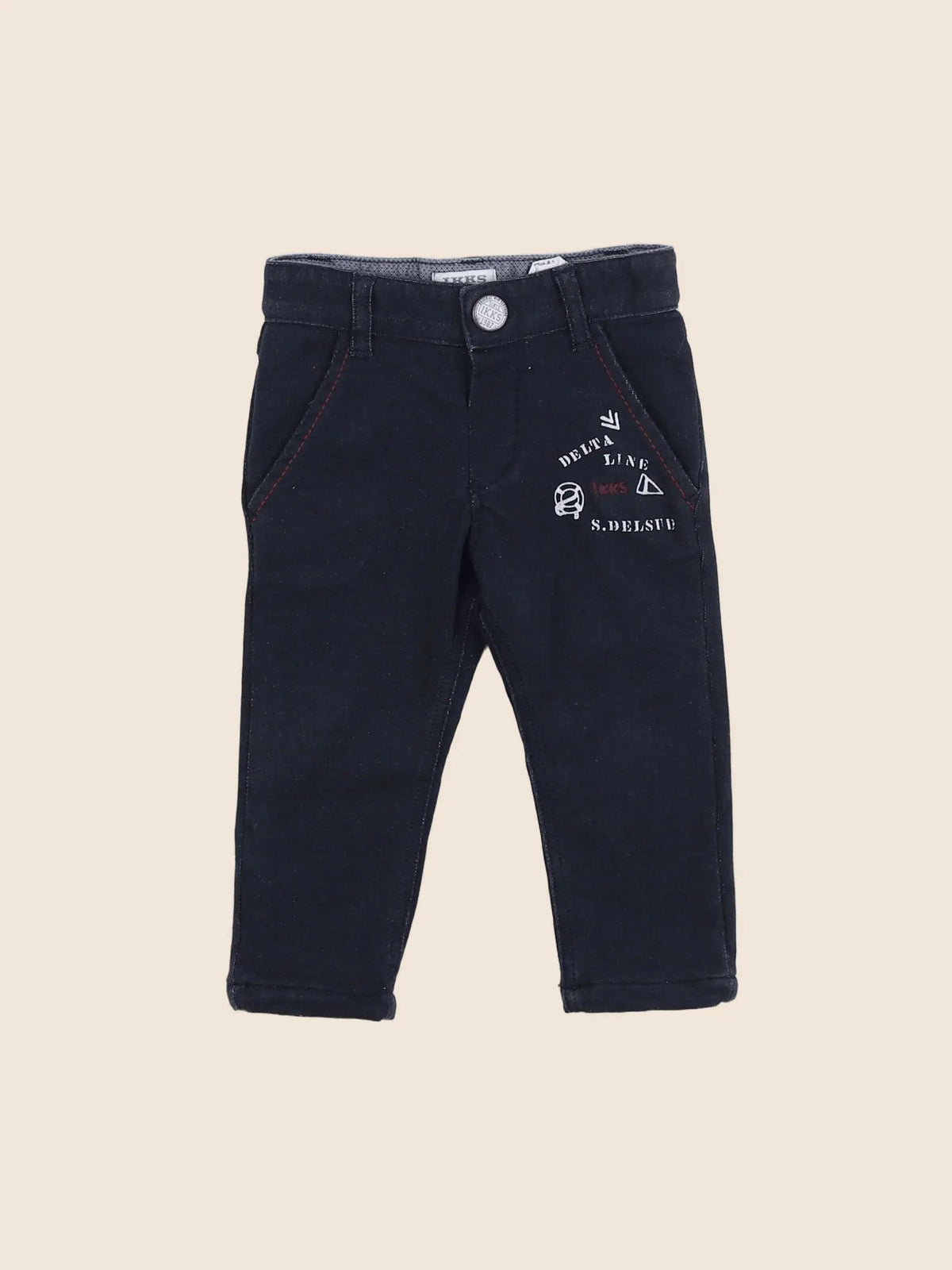 IKKS - pantalon bleu - 6 mois