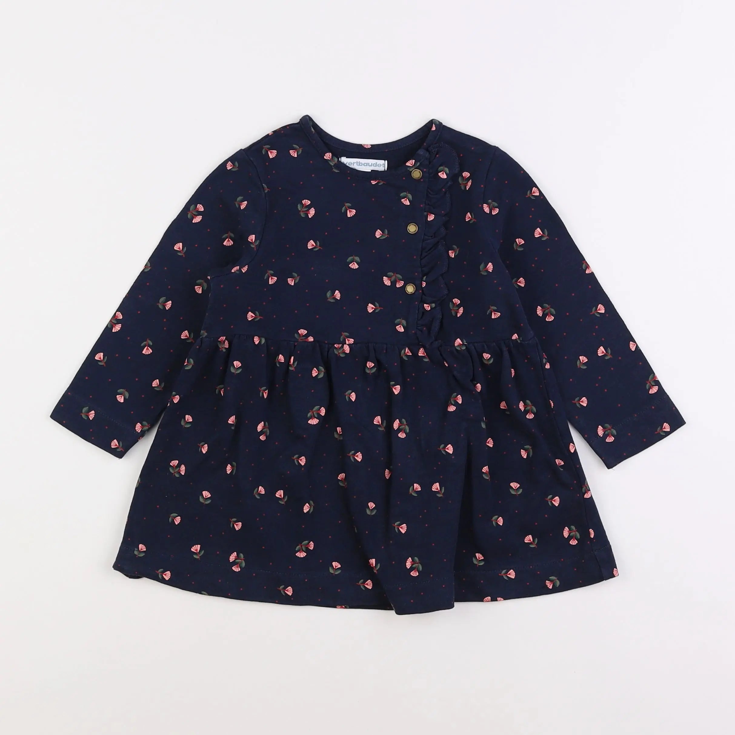 Vertbaudet - robe bleu - 2 ans