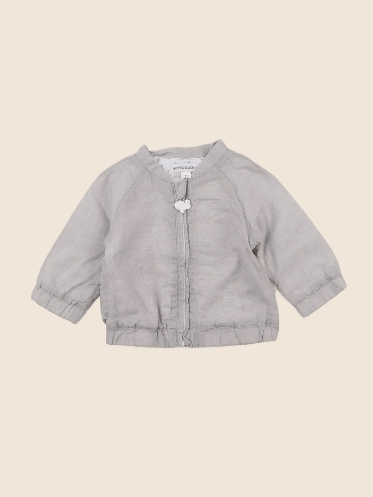 Vertbaudet - veste gris - 3 mois