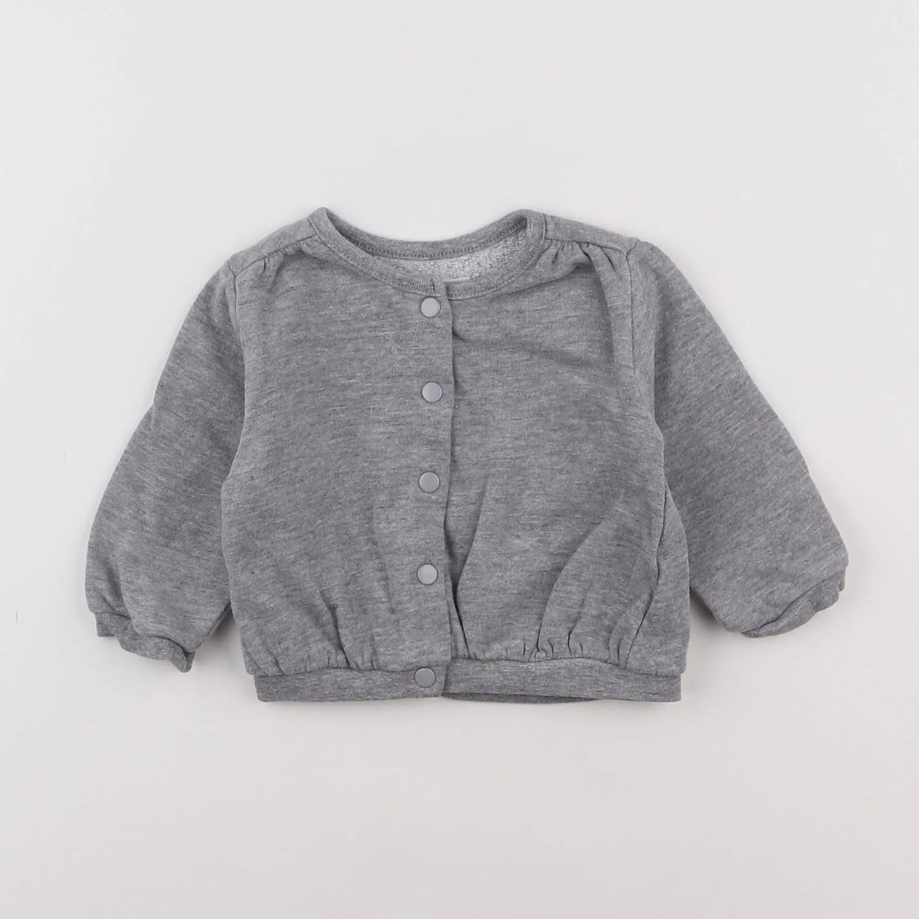 Vertbaudet - sweat gris - 6 mois