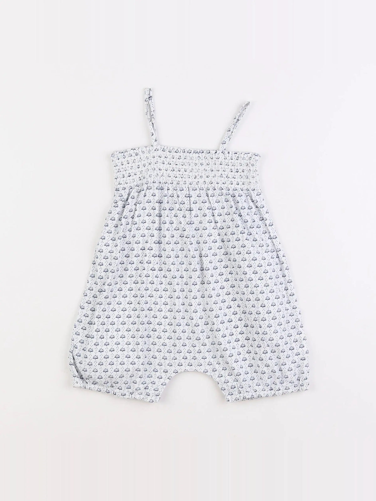 Boutchou - combinaison blanc, bleu - 6 mois