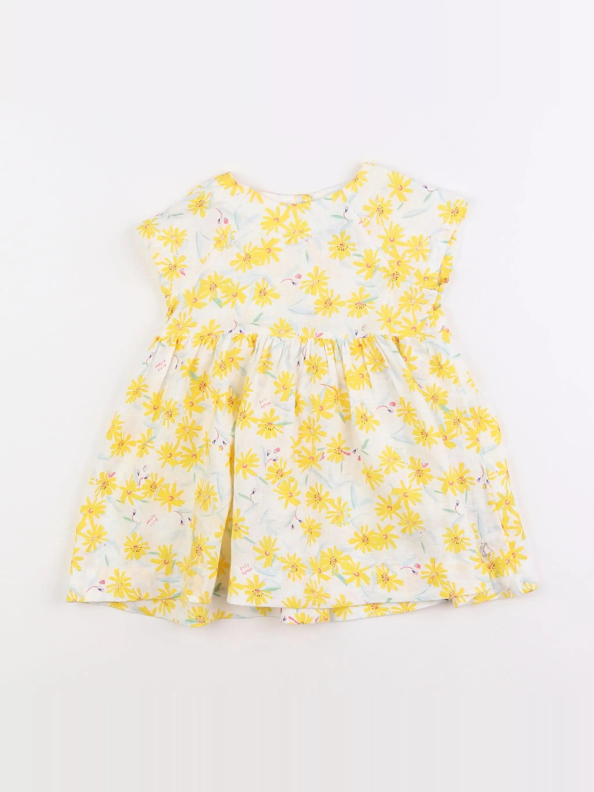 Petit Bateau - robe multicolore - 12 mois