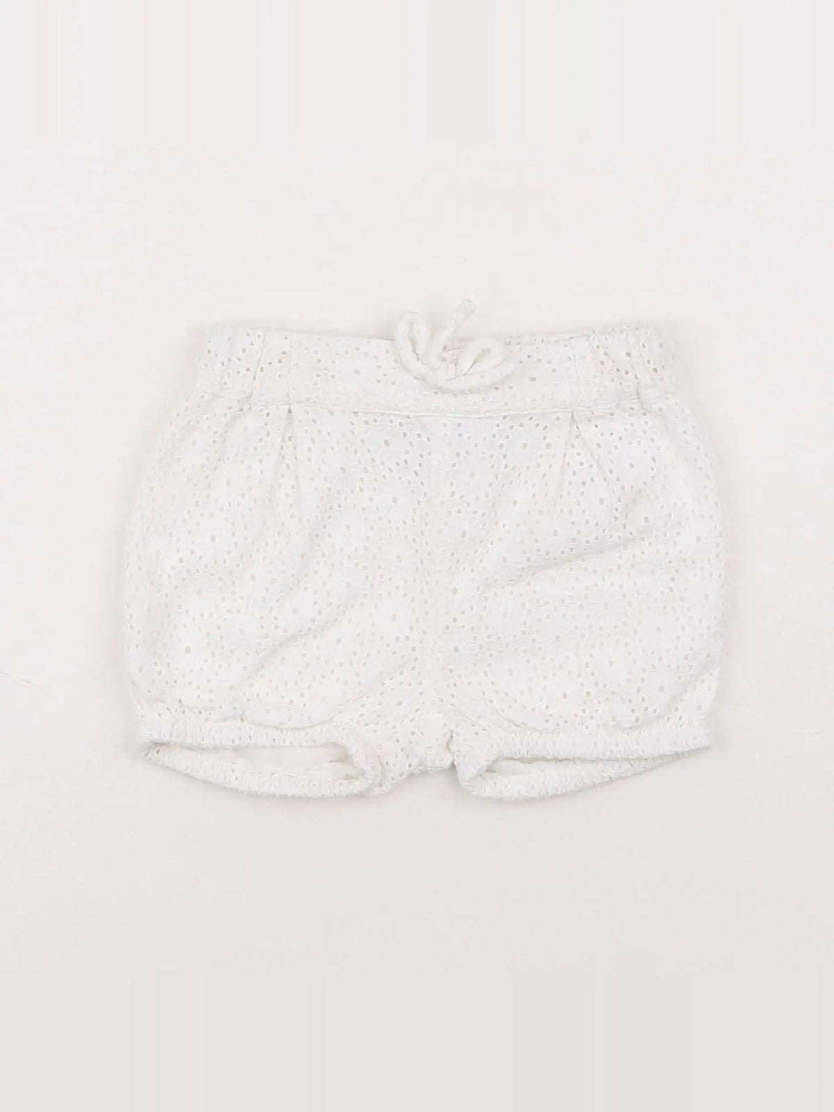 Natalys - short blanc - 6 mois