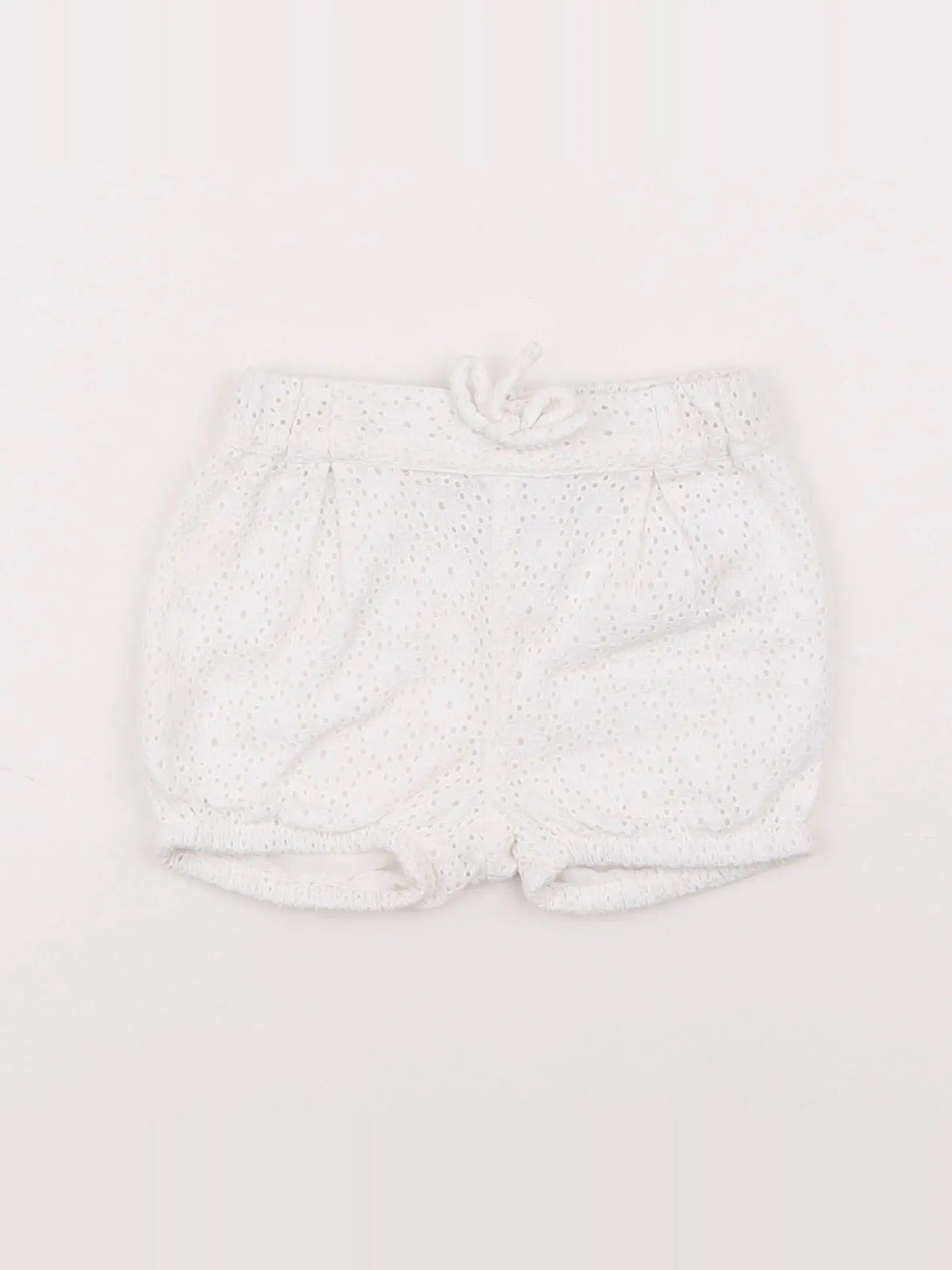 Natalys - short blanc - 6 mois