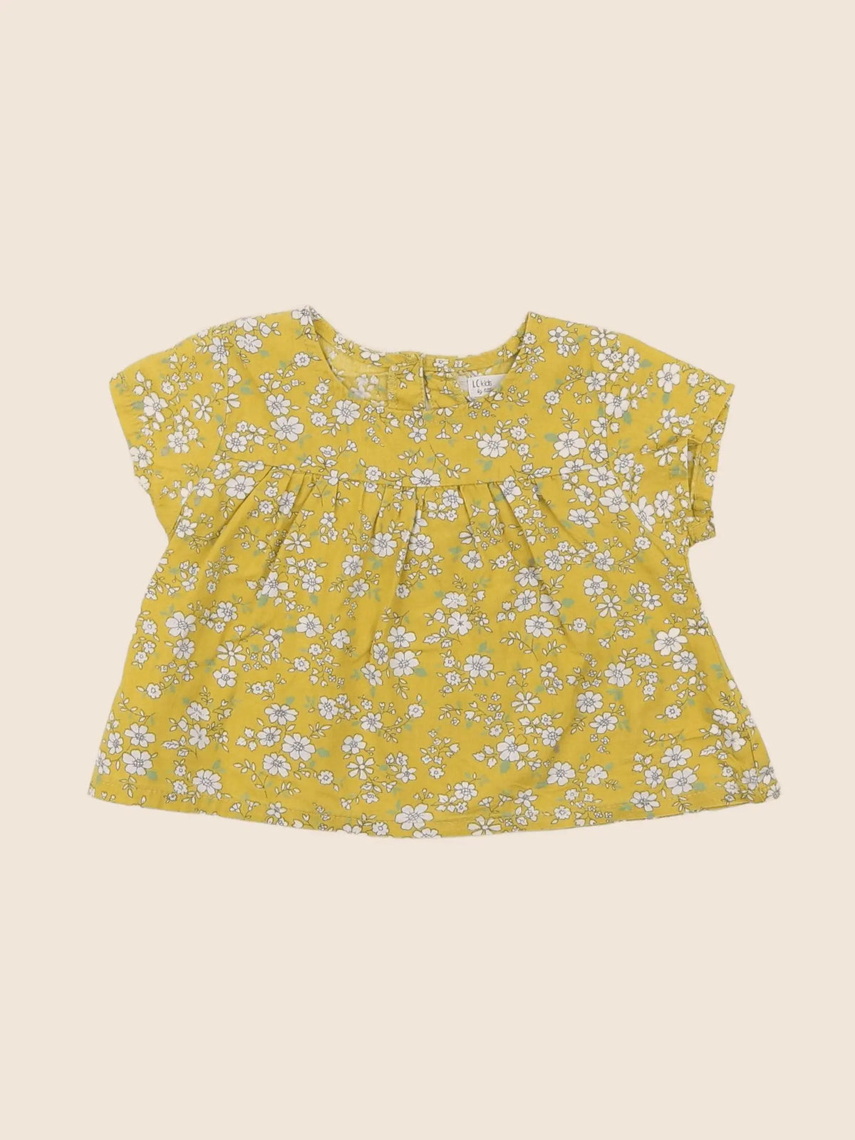 Little Cigogne - blouse jaune - 6 mois