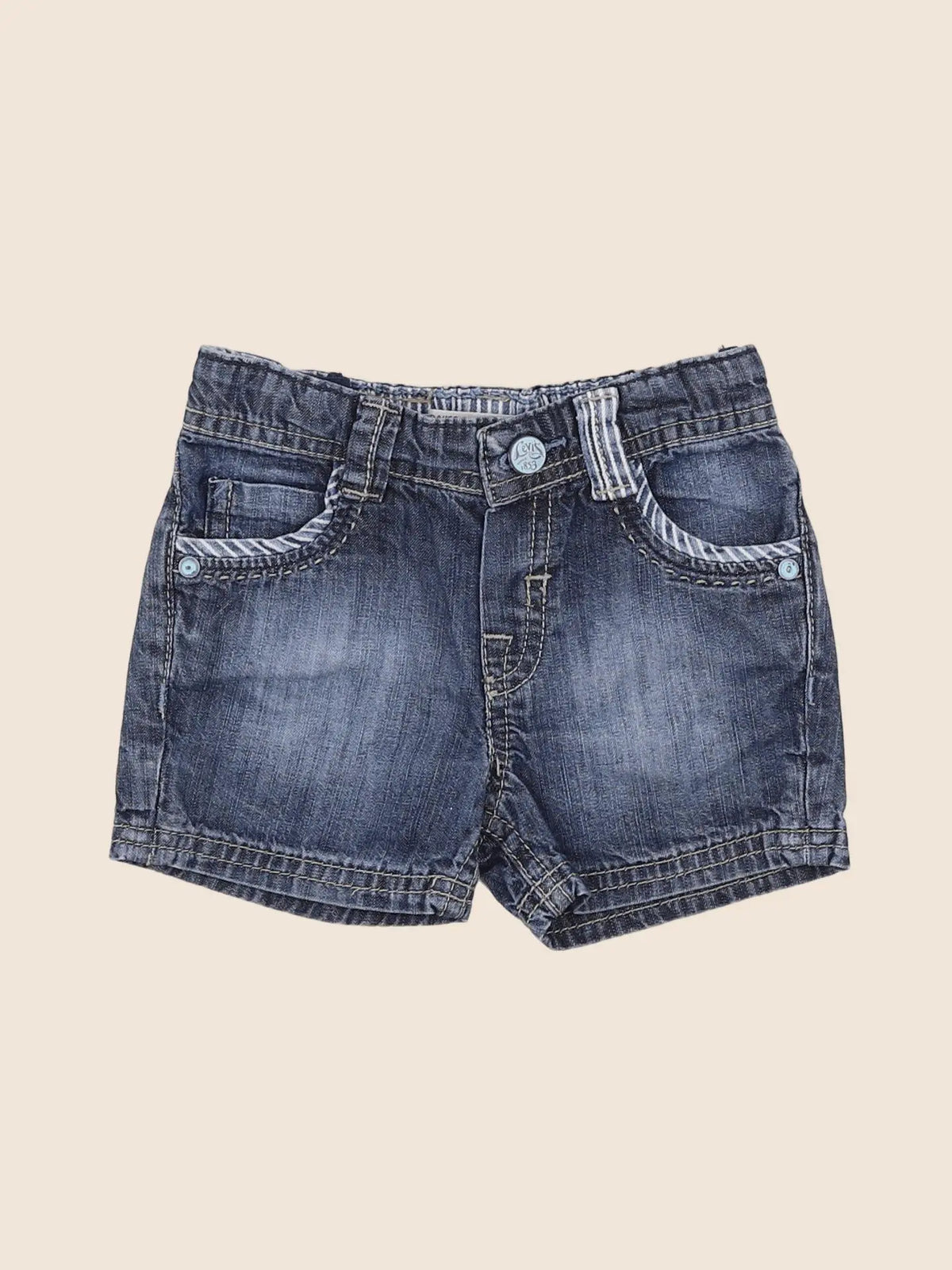 Levi's - short bleu - 12 mois