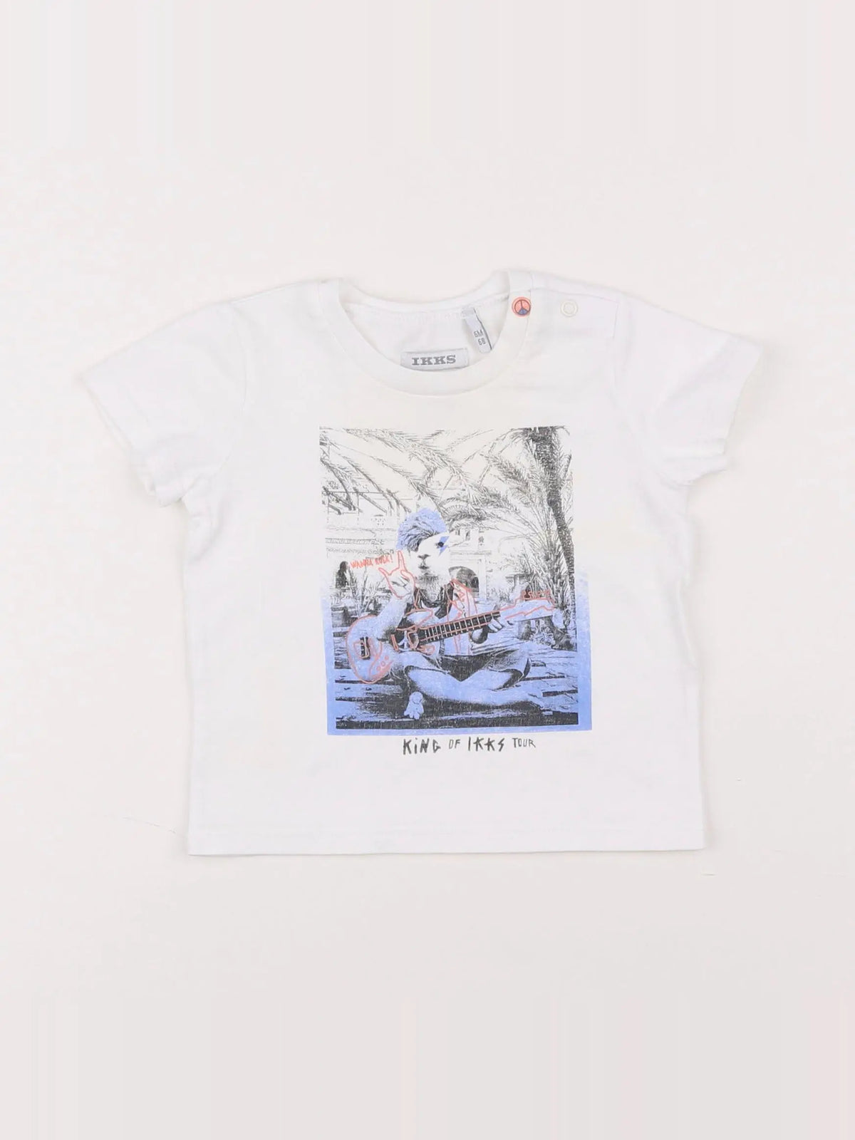 IKKS - tee-shirt blanc - 6 mois