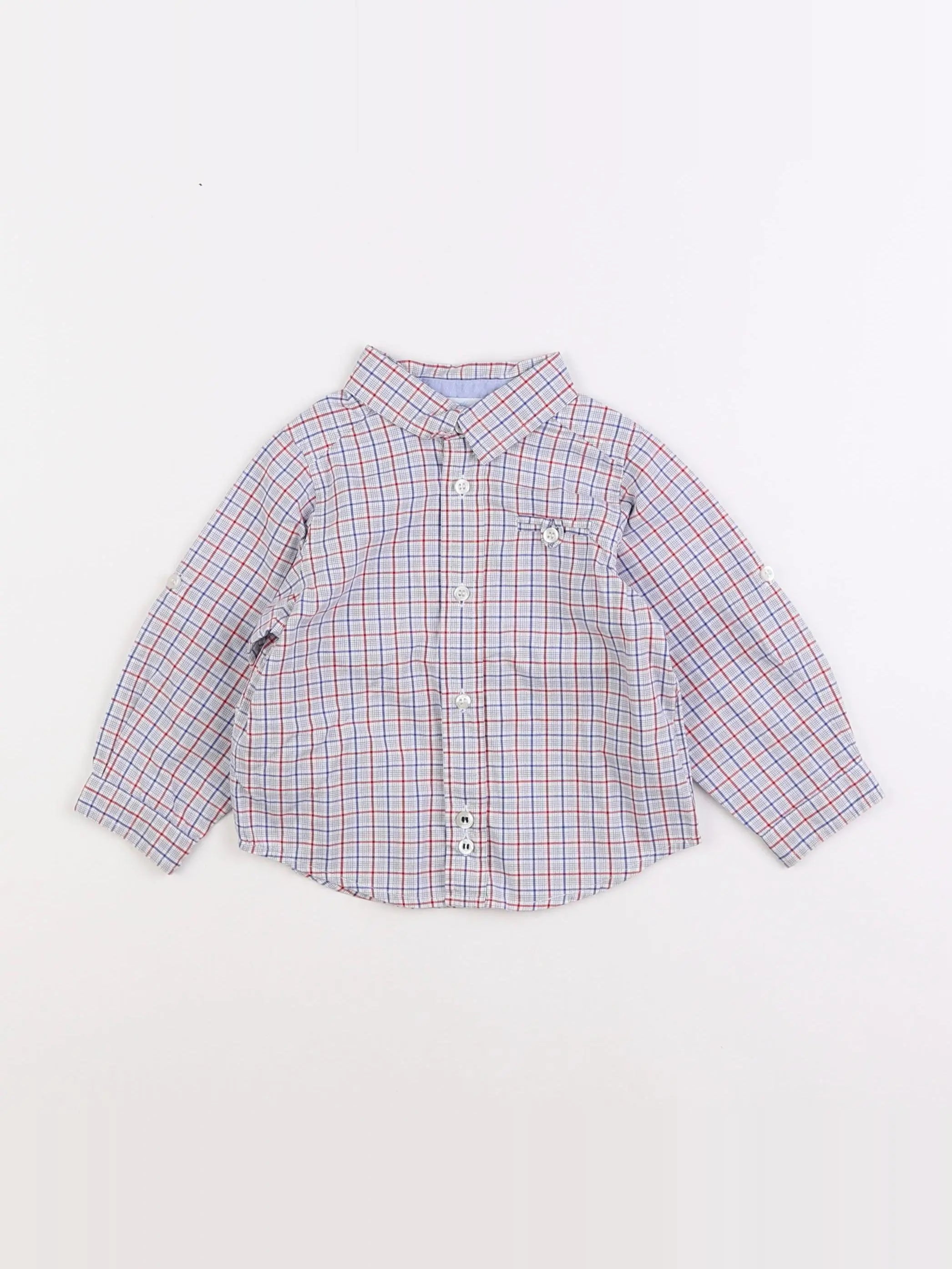 Jacadi - chemise multicolore - 12 mois