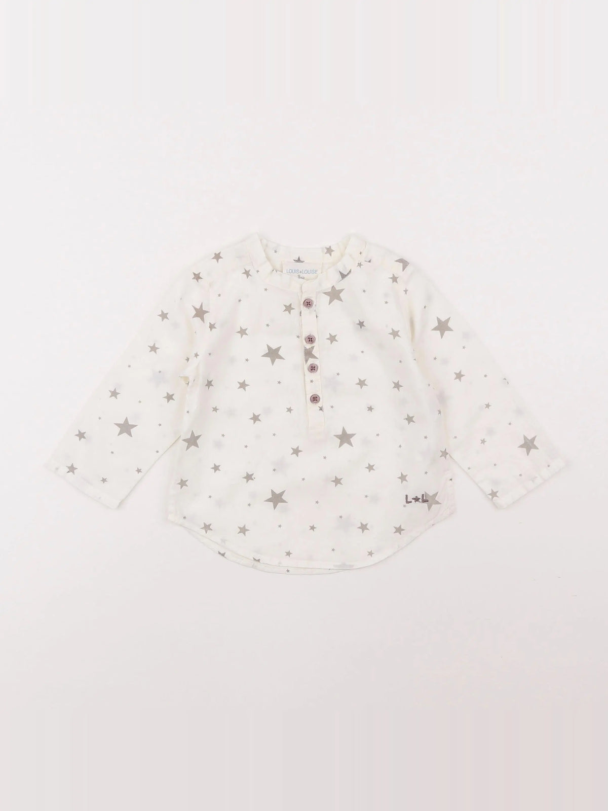 Louis Louise - chemise blanc, gris - 12 mois
