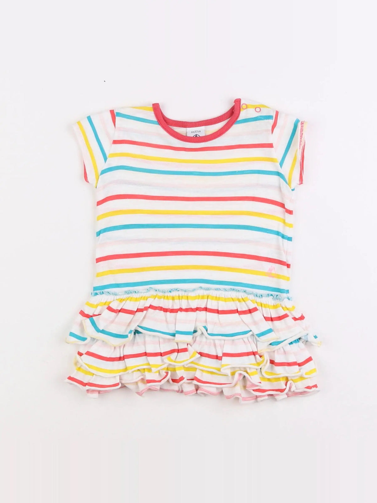 Petit Bateau - robe multicolore - 6 mois