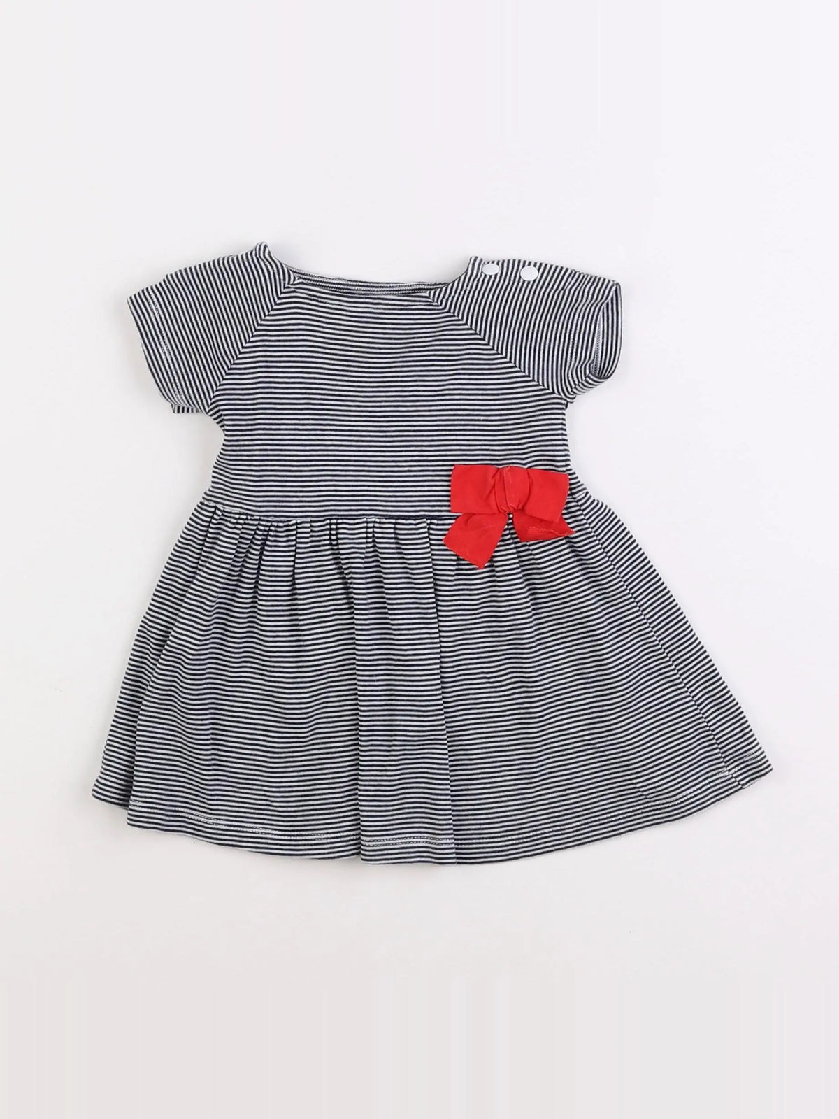 Petit Bateau - robe bleu - 6 mois