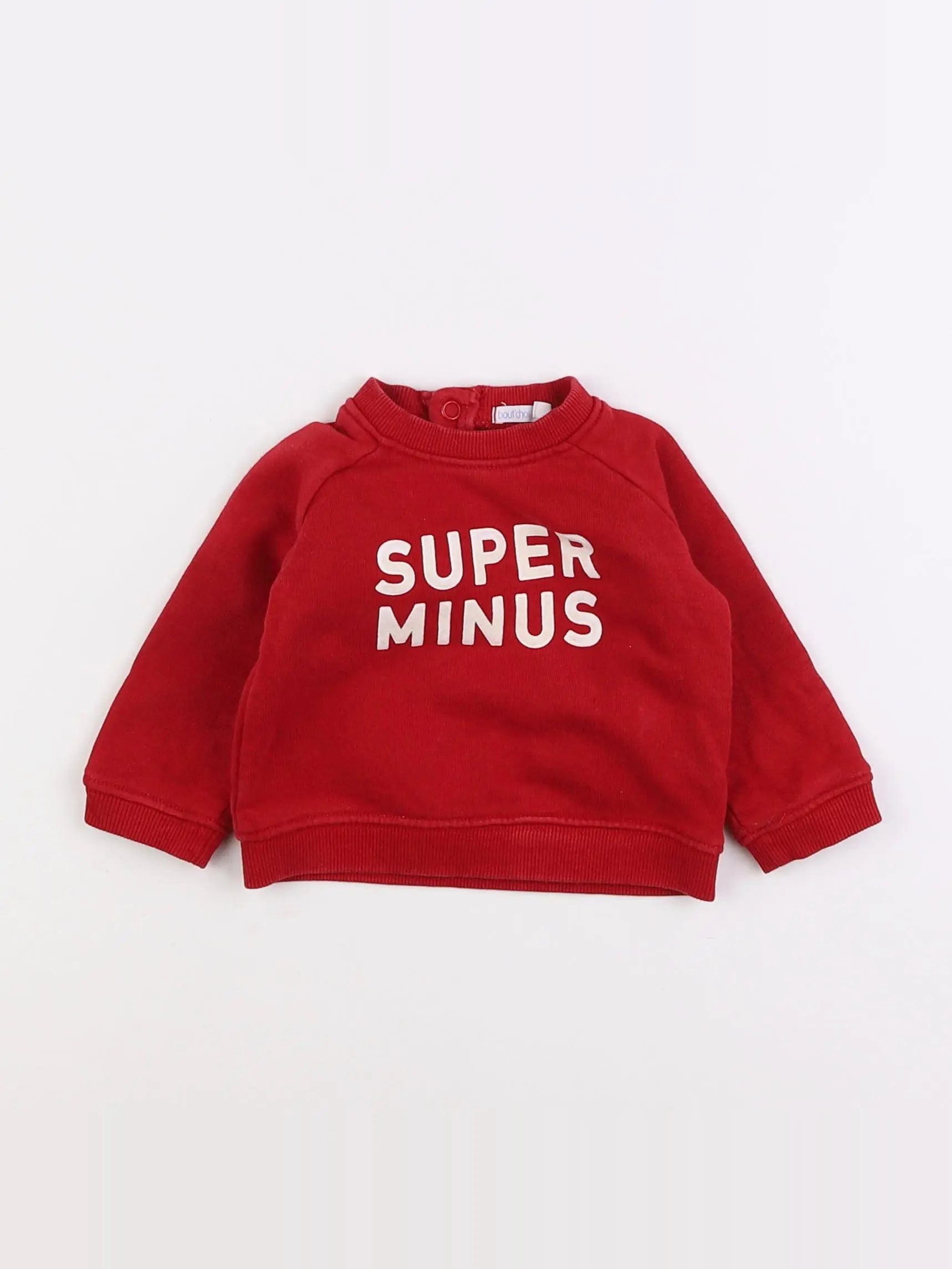 Boutchou - sweat rouge - 6 mois