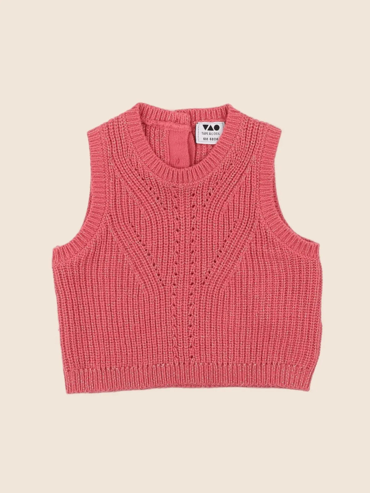 Tape à l'oeil - pull rose - 6 mois