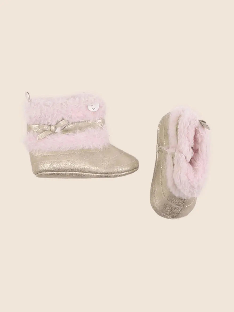 IKKS - chaussons or, rose - pointure 19/20