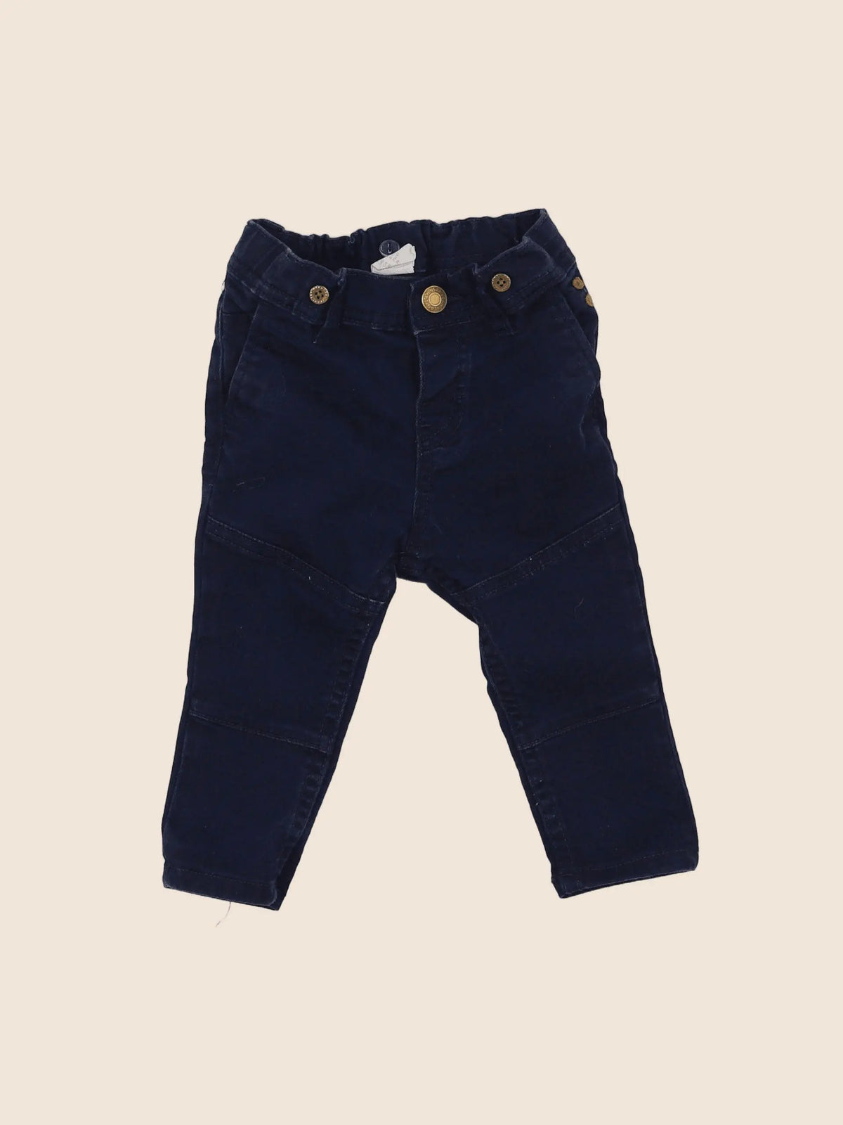 H&M - jean bleu - 6/9 mois
