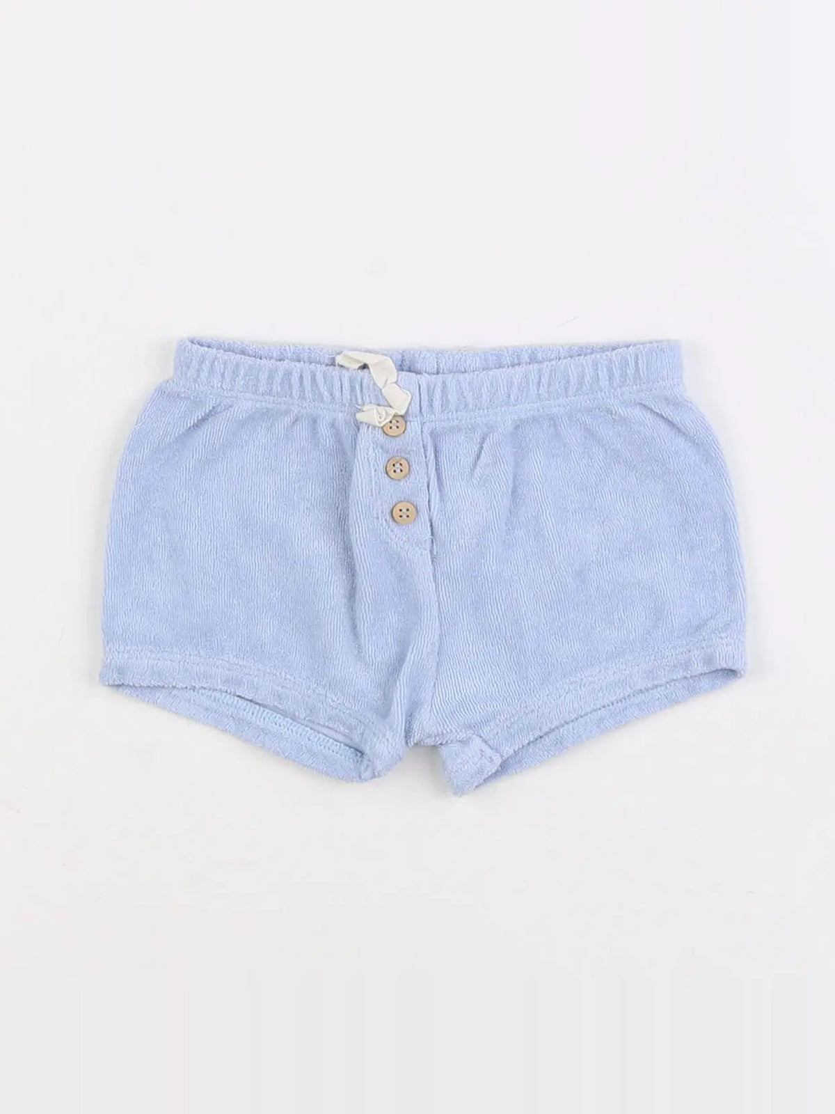 Petit Bateau - short bleu - 3/6 mois