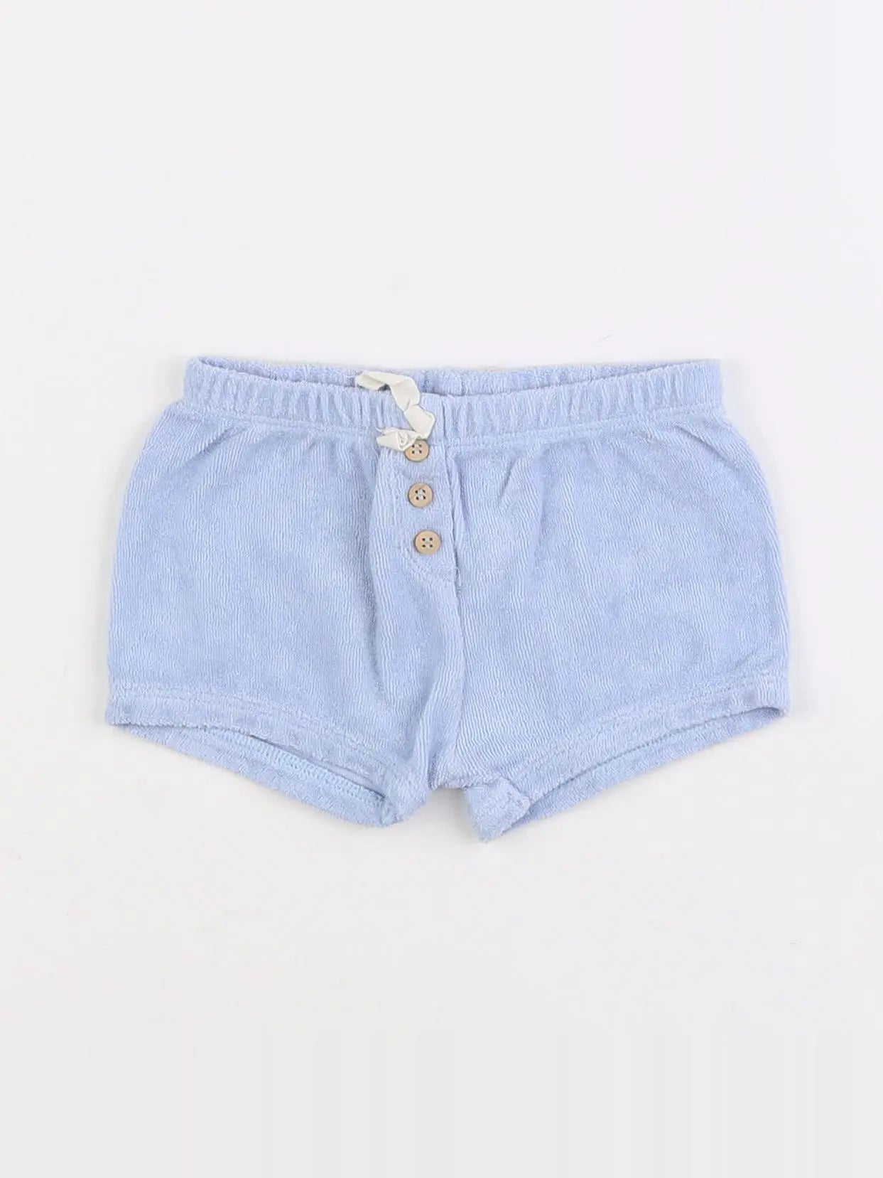Petit Bateau - short bleu - 3/6 mois