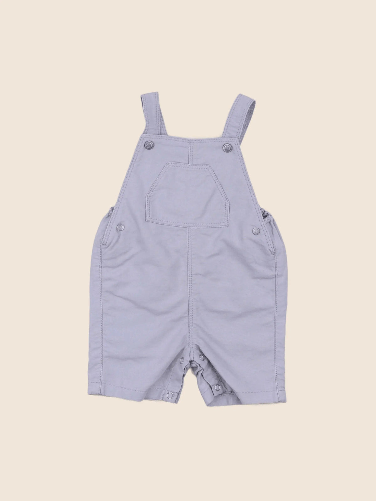 Petit Bateau - salopette gris - 6 mois