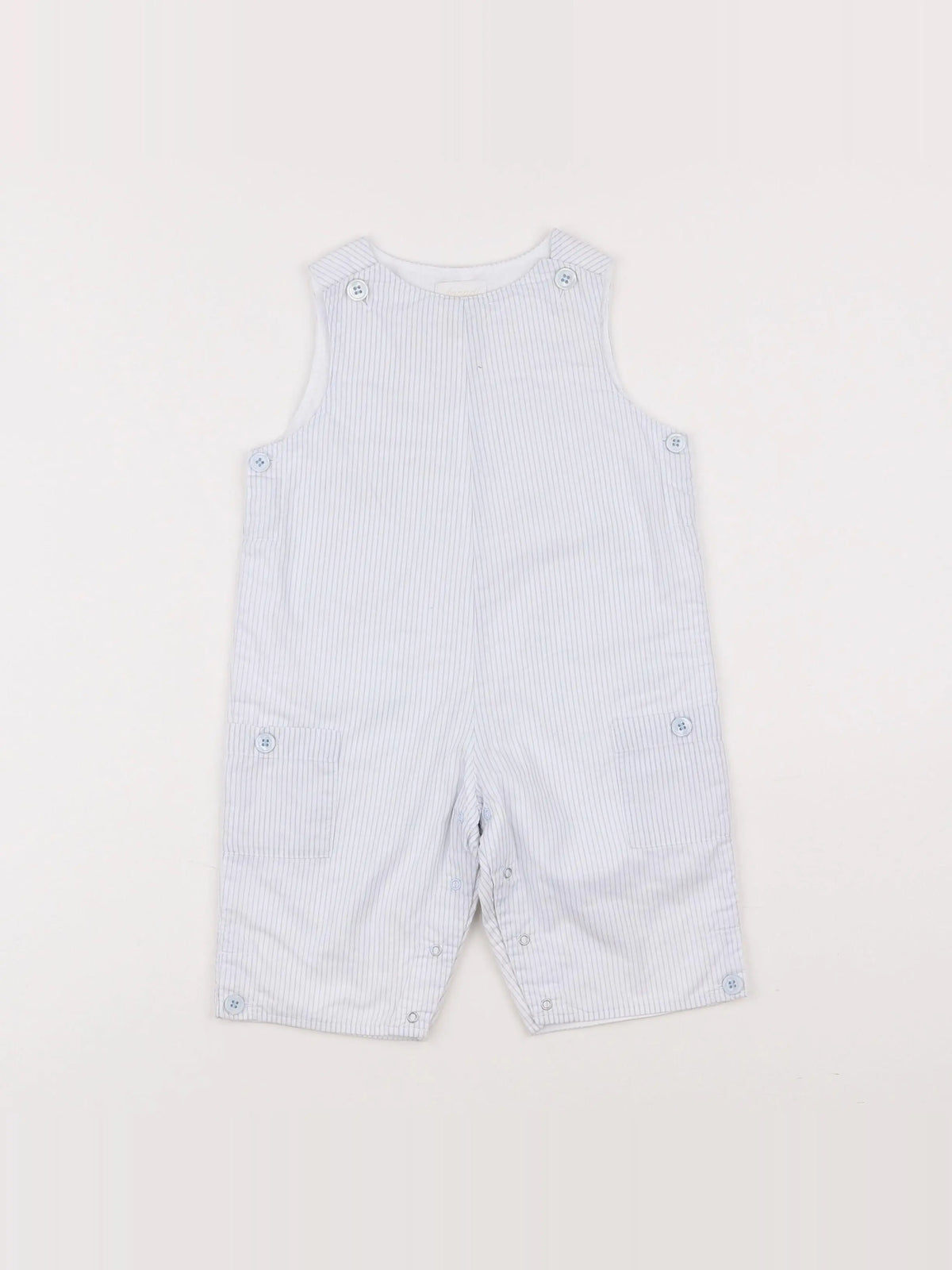 Jacadi - salopette blanc, violet - 6 mois