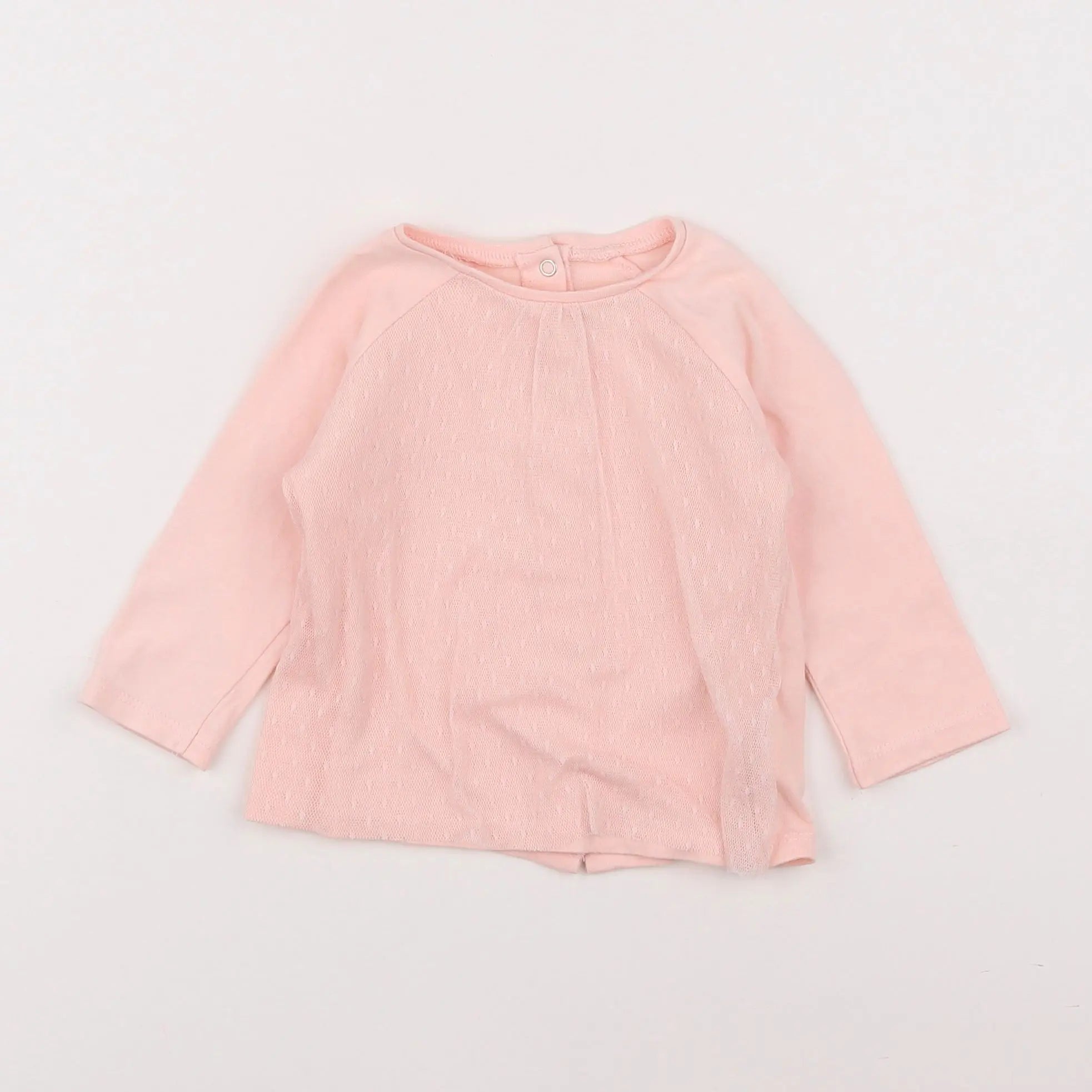 Vertbaudet - tee-shirt rose - 6 mois