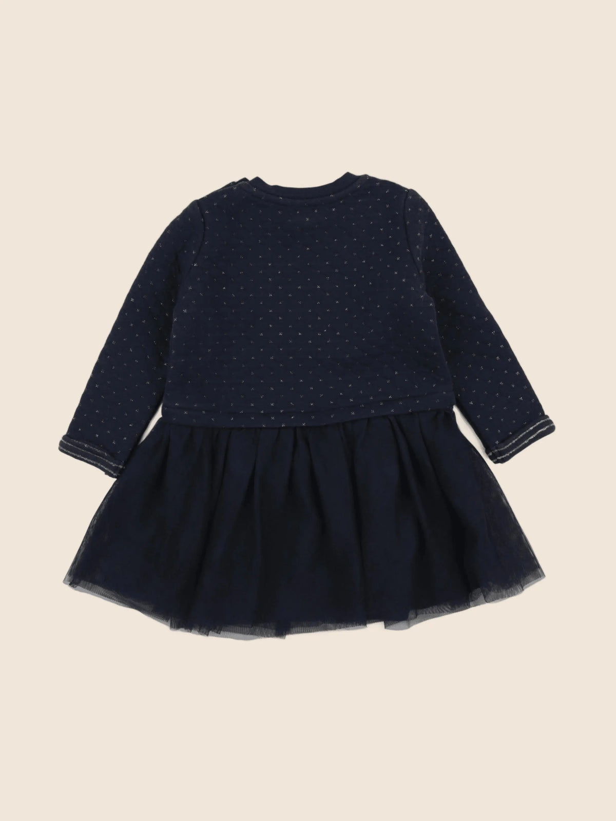 Vertbaudet - robe bleu, or - 2 ans
