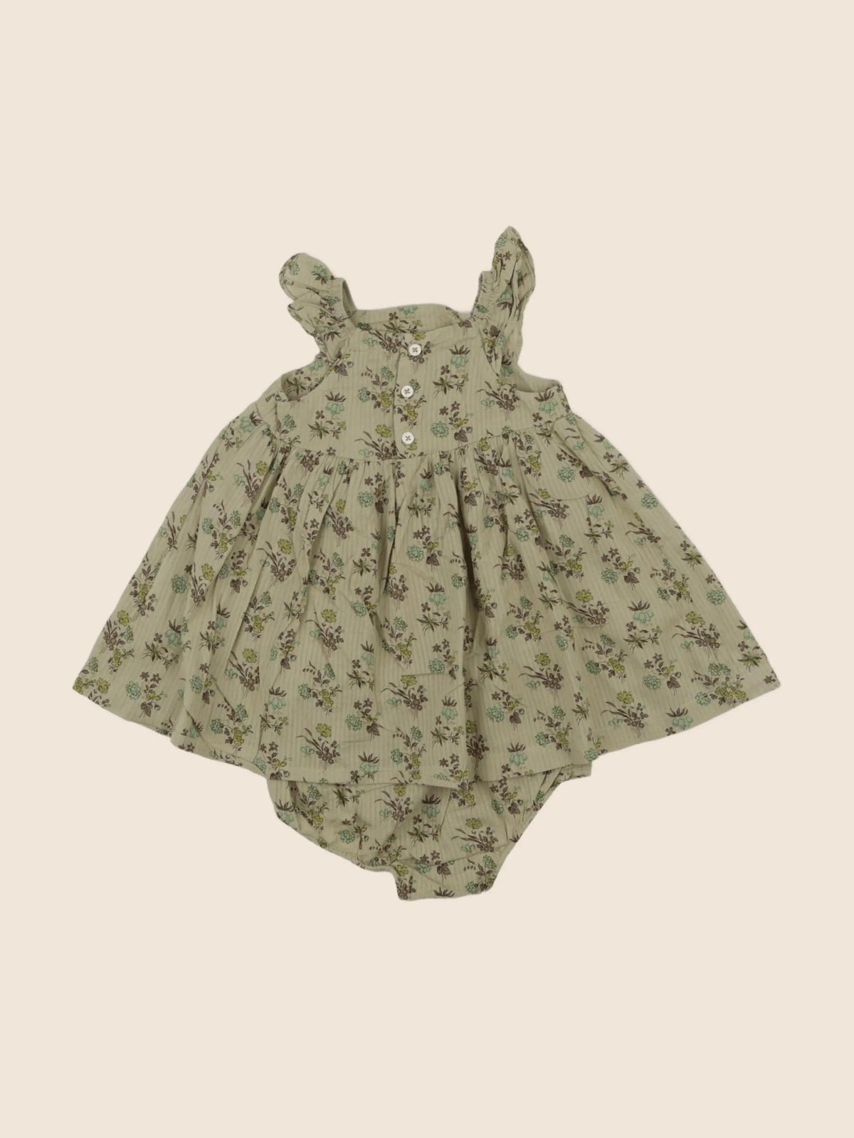 Boutchou - robe vert - 6 mois