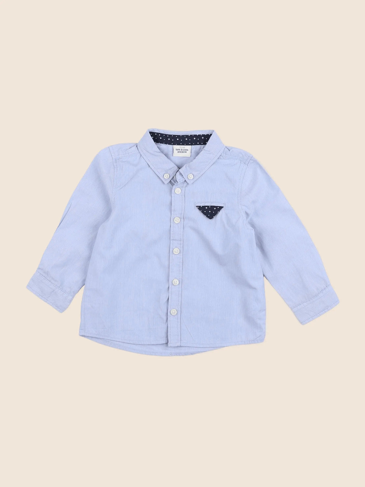 Tape à l'oeil - chemise bleu - 18 mois
