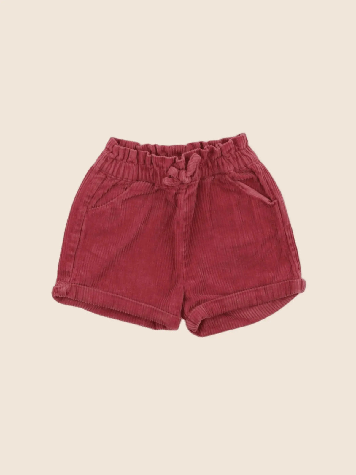 Vertbaudet - short rouge - 9 mois