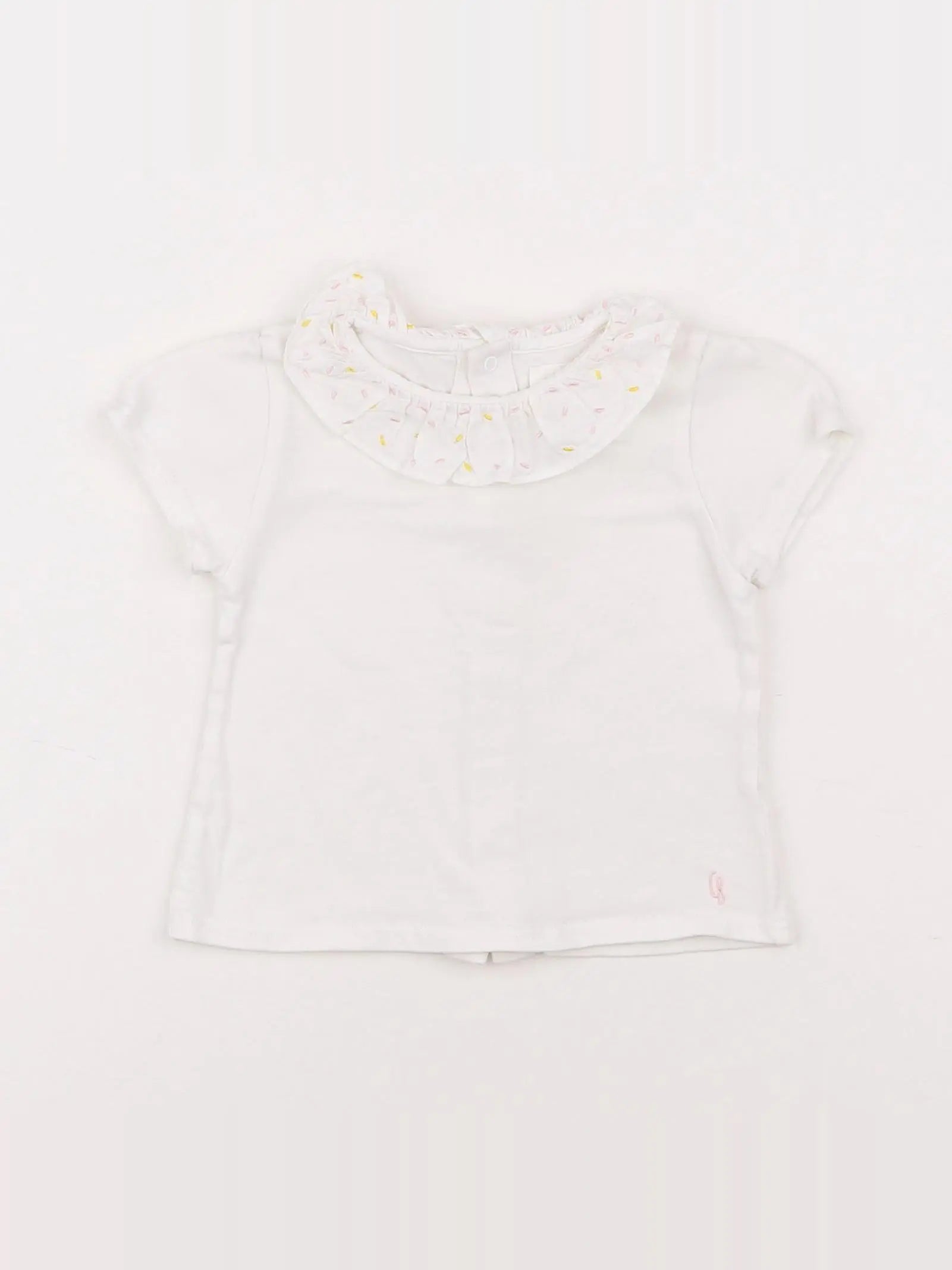 Carrément Beau - tee-shirt blanc - 6 mois