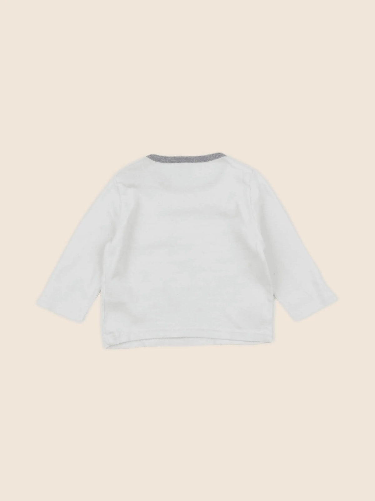 Petit Bateau - tee-shirt bleu - 6 mois