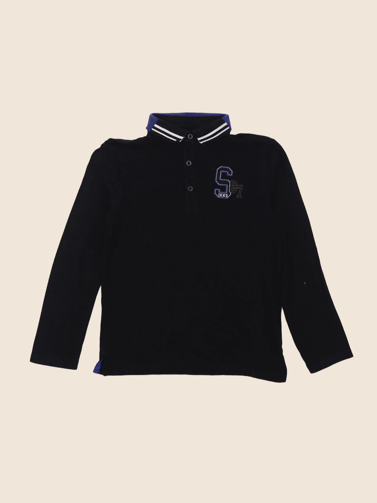 IKKS - polo imprimé au dos bleu - 8 ans