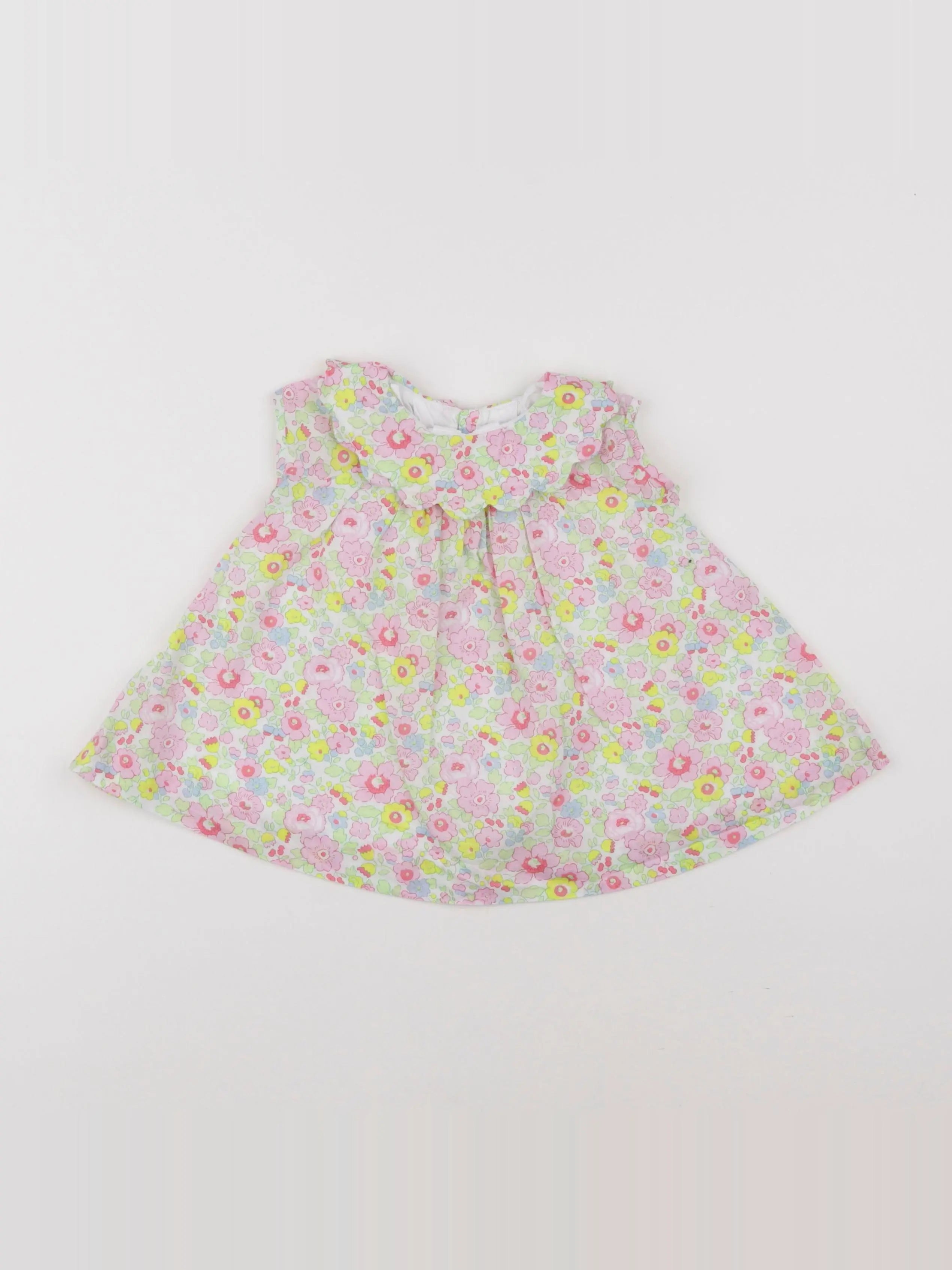 Jacadi - robe liberty multicolore - 6 mois