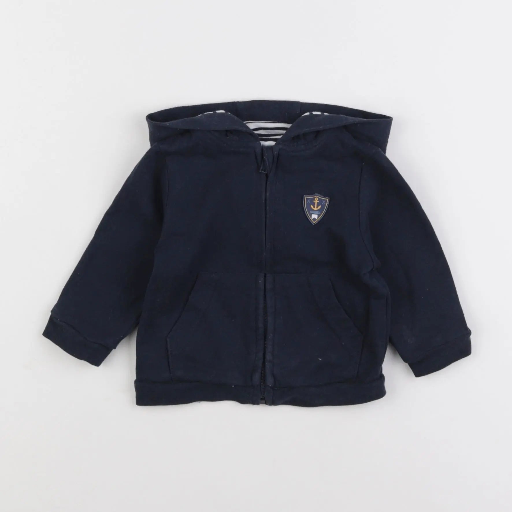 Vertbaudet - sweat bleu - 6 mois