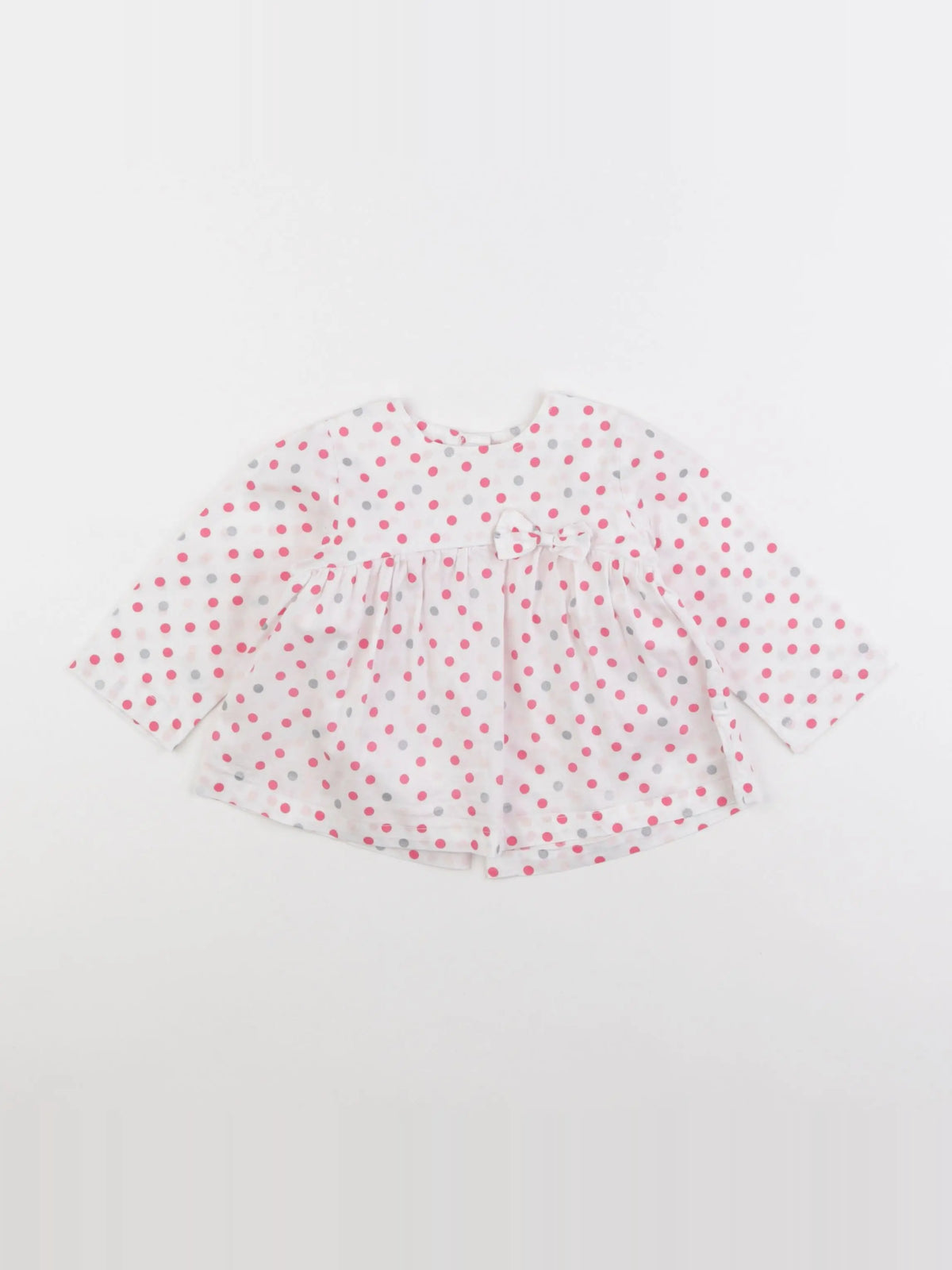 Vertbaudet - blouse blanc, rose - 9 mois