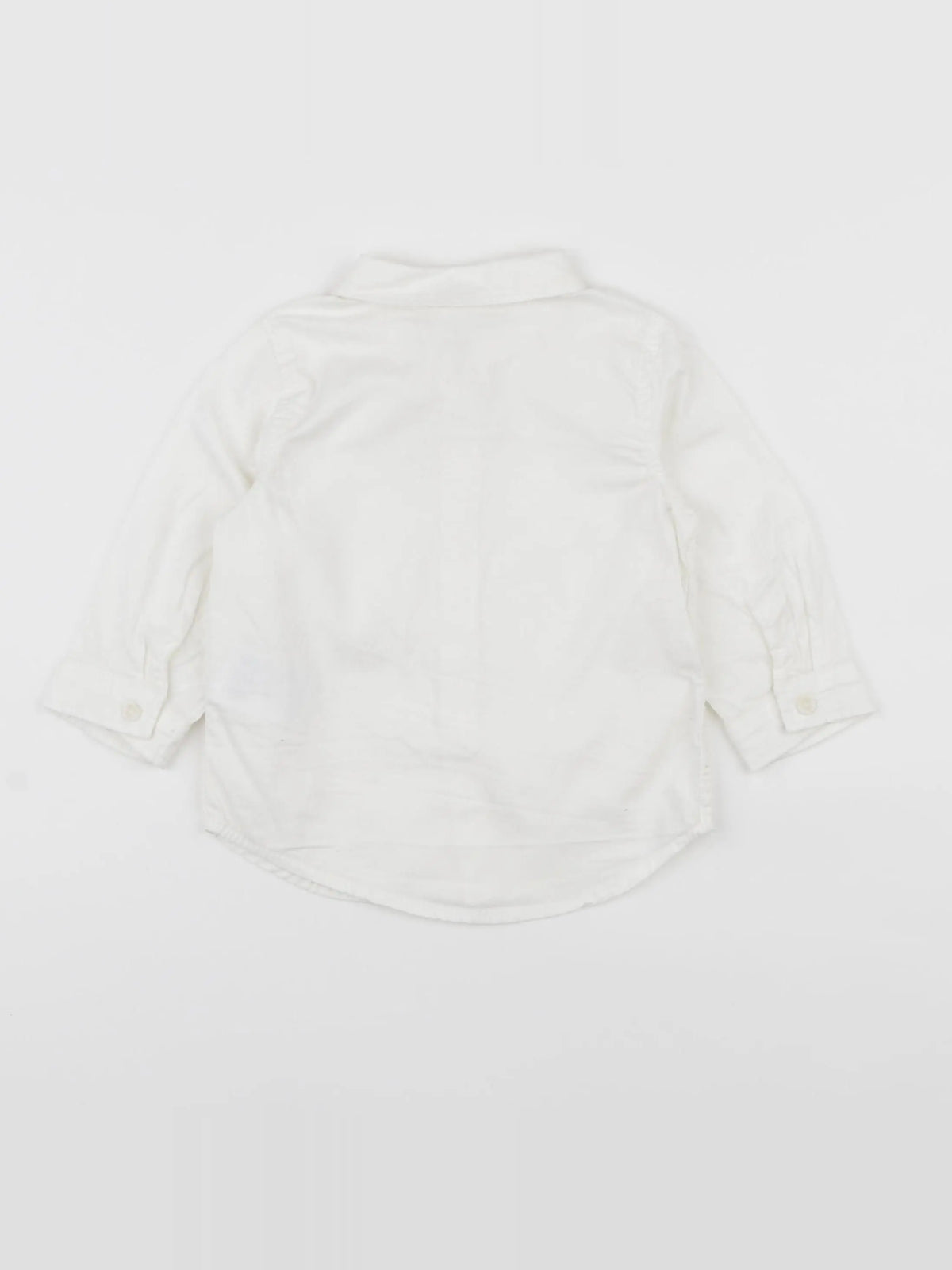 H&M - chemise blanc - 6/9 mois