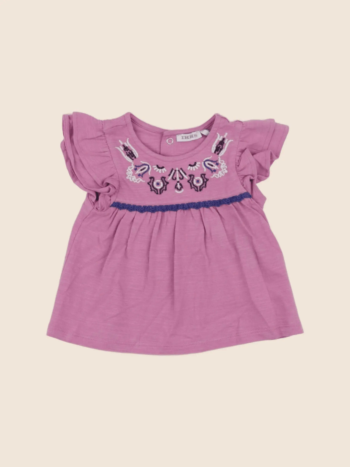 IKKS - tee-shirt violet - 6 mois