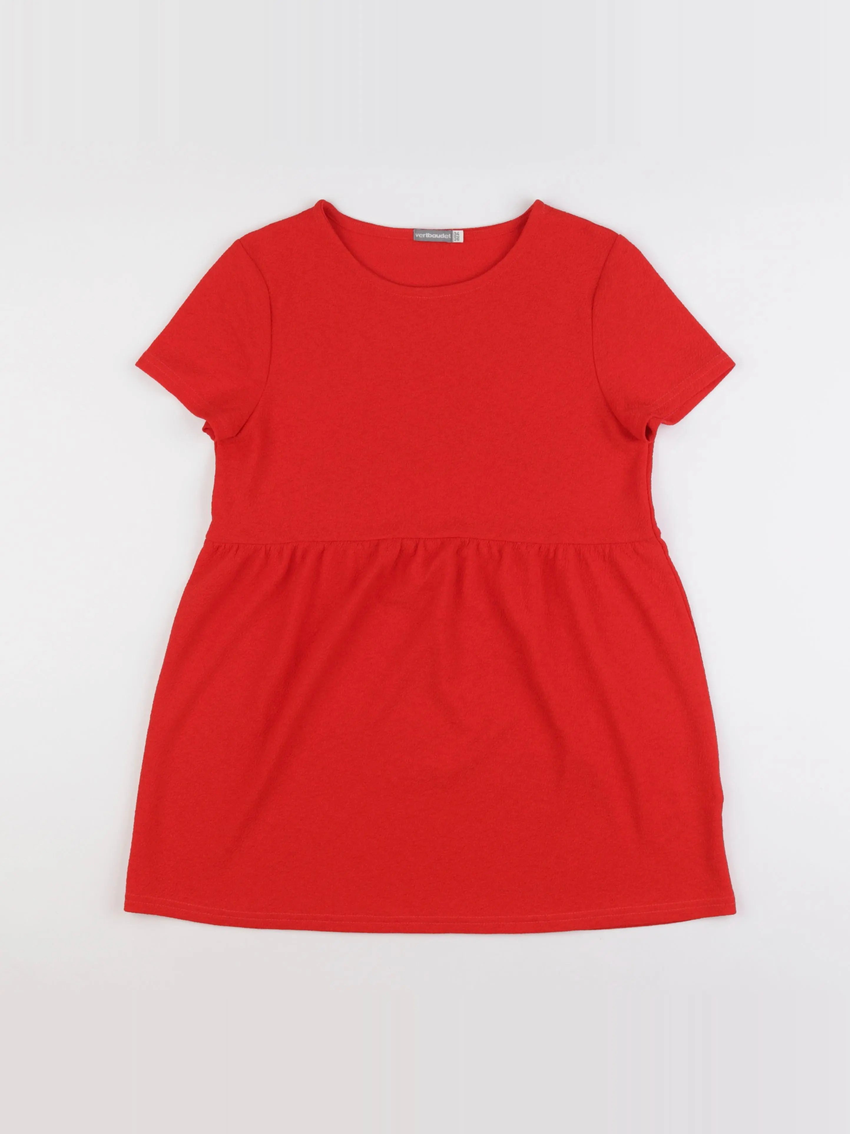 Vertbaudet - blouse grossesse rouge - 34 à 36